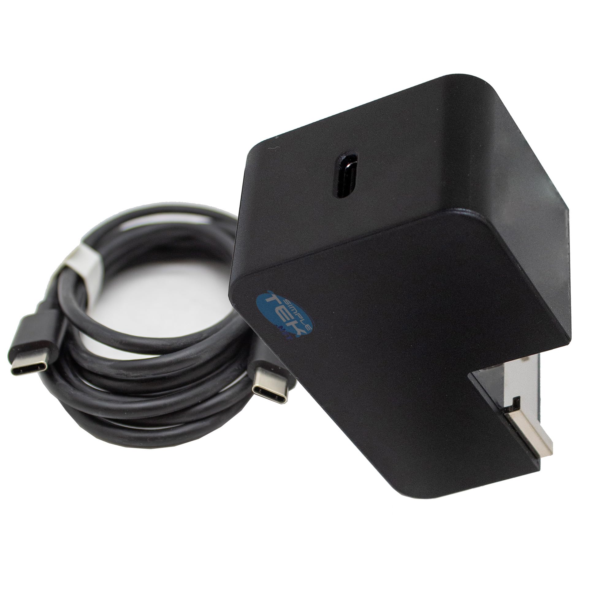 SIMPLETEK - Universelles USB-C-Netzteil 23 W - 5 V 9 V 12 V | Ideal für Smartphones, Tablets und mobile Geräte | Multi-Spannung