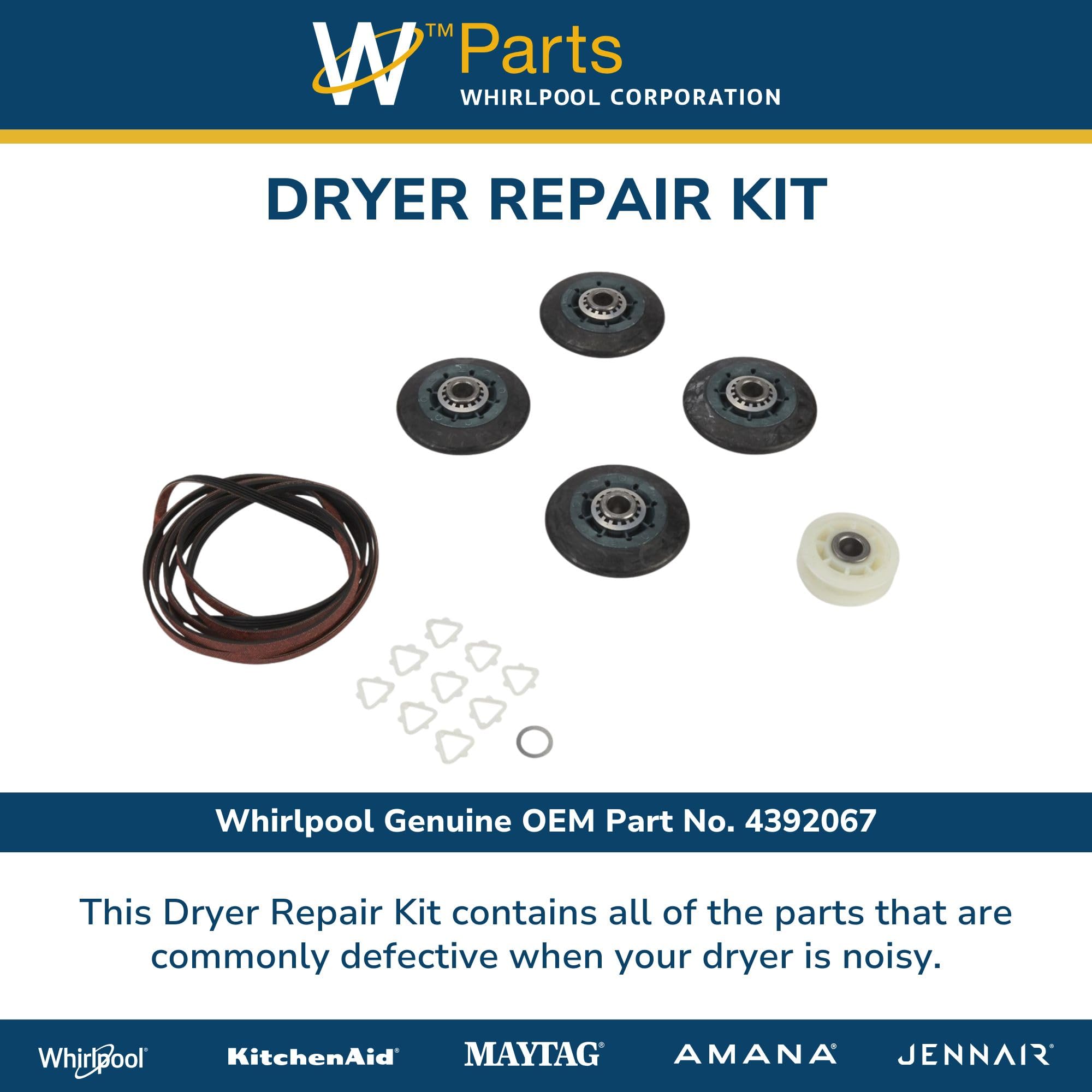 Springページ Amazon.com: Whirlpool 4392067 Dryer Repair Kit, Original Version