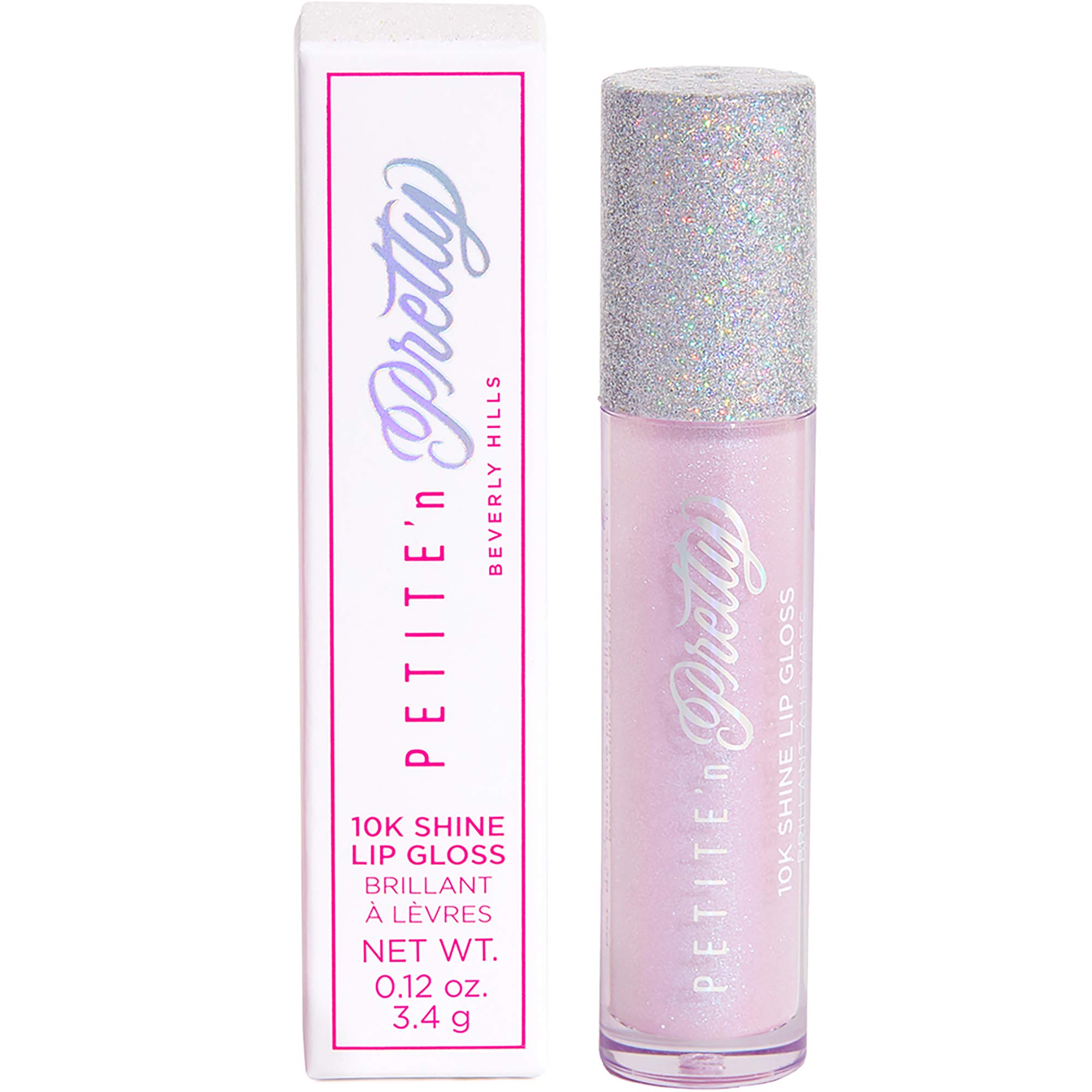 Petite 'N Pretty10K Shine Lip Gloss for Kids, Children, Tweens and Teens - High Shine and Lighweight - Non Toxic and Made in the USA (Shell Shocked)
