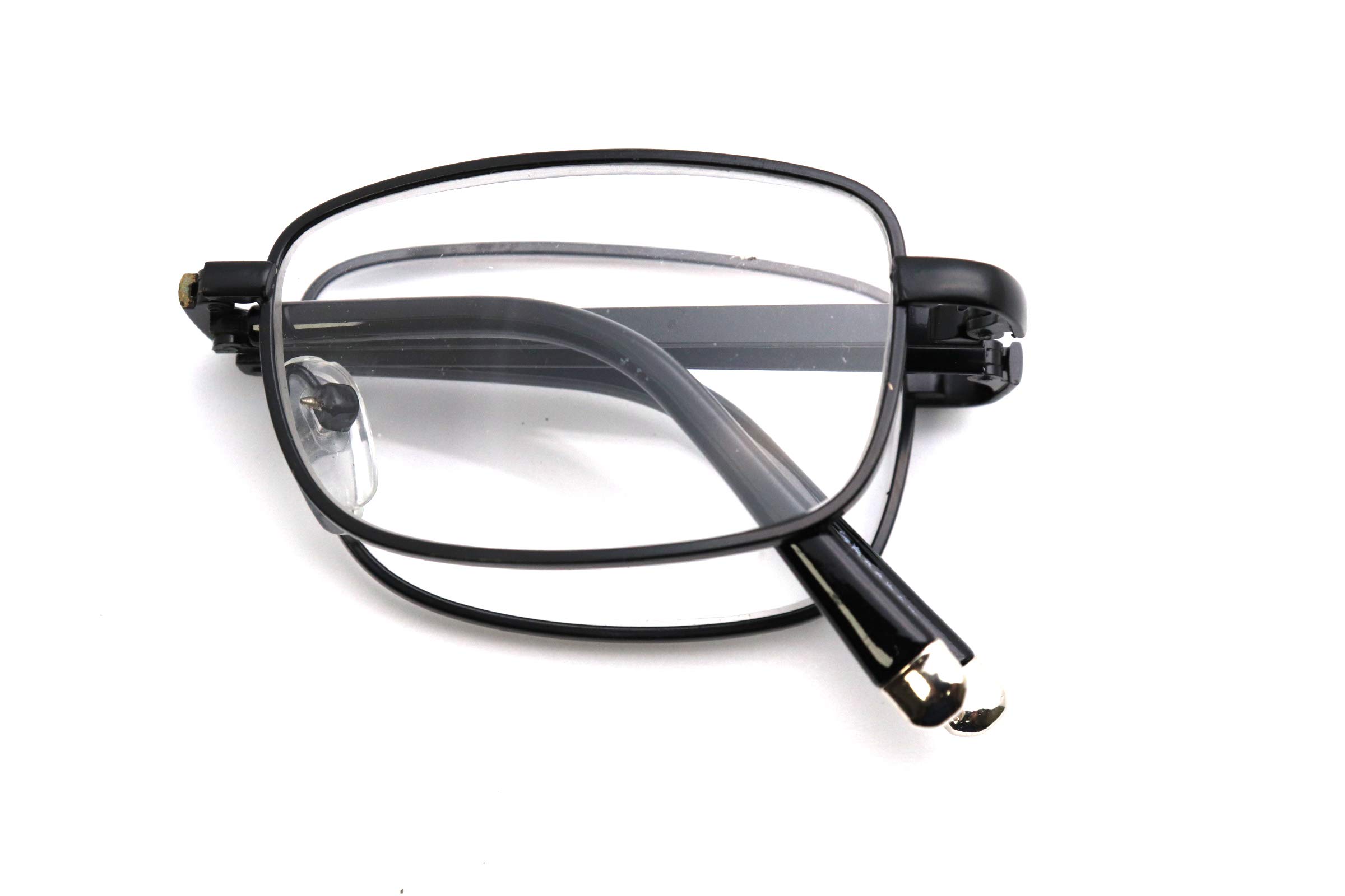 ColorViper Pocket Folding Reading Glasses With Case (Z2 Matte Black, 2.50)