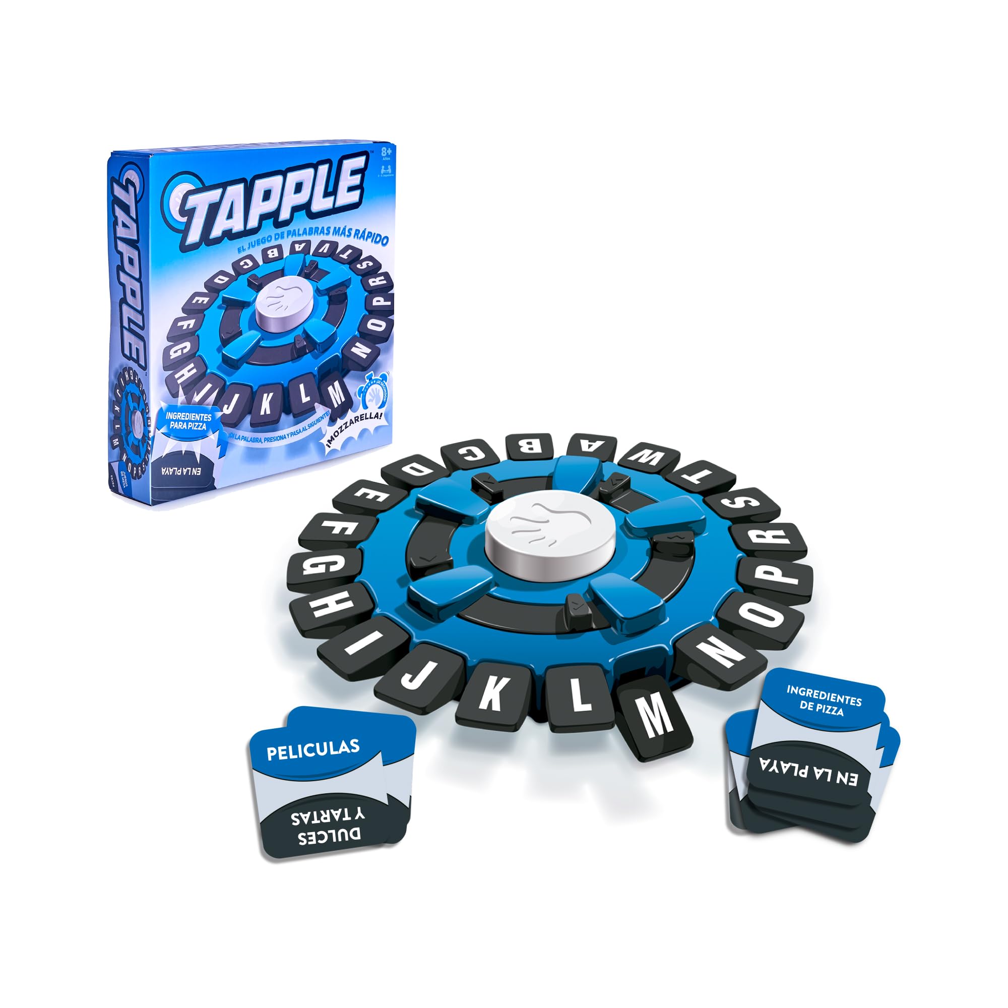 Famogames - TAPPLE - Juego de Palabras de Ritmo rápido en Español, Juego de Mesa, Juego para Adultos y Niños, 144 categorías en 36 Tarjetas, Juegos para niños +8 años, 2 a 8 Jugadores, (TAP00000)