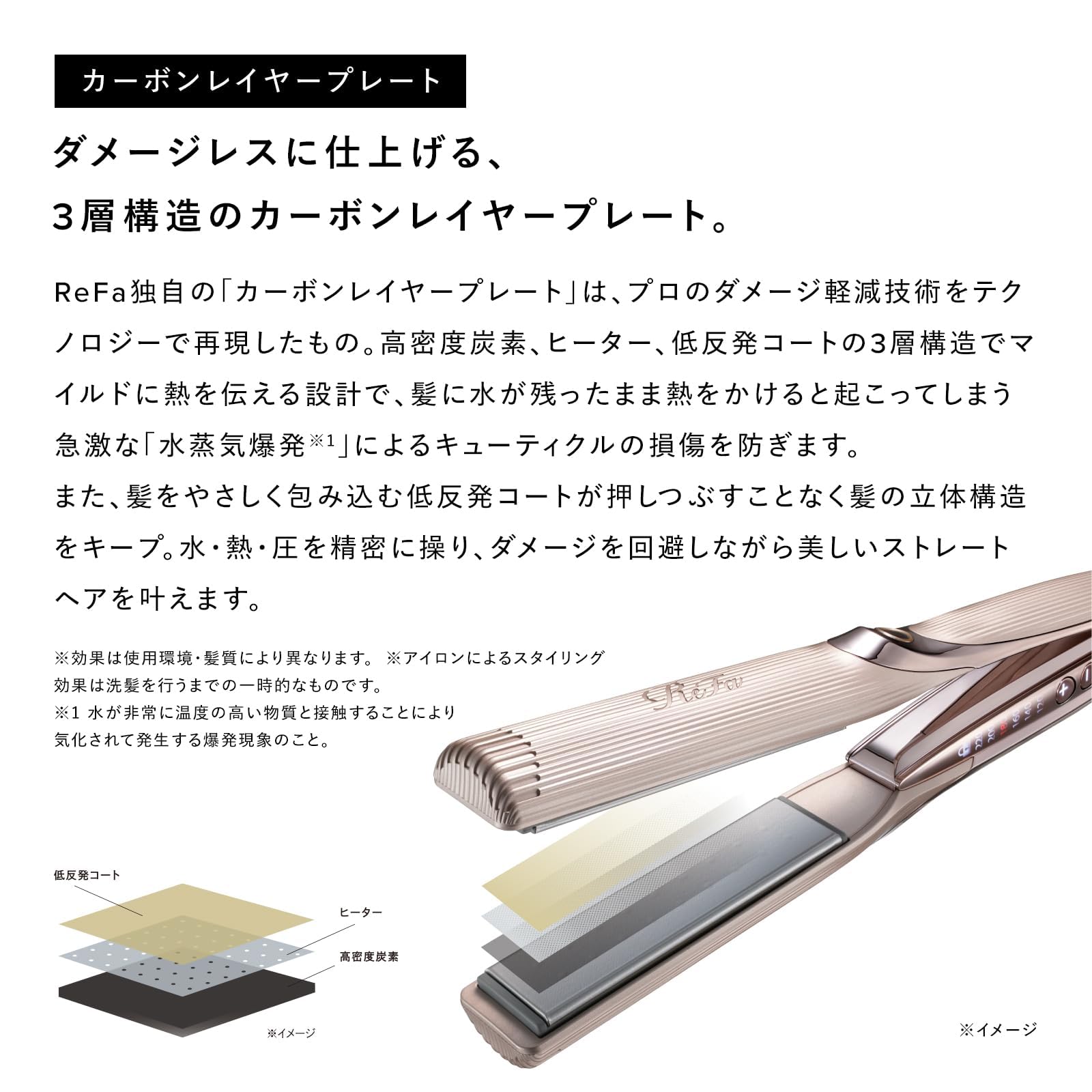 Amazon.co.jp: 【公式ストア限定】リファストレートアイロン プロ+/