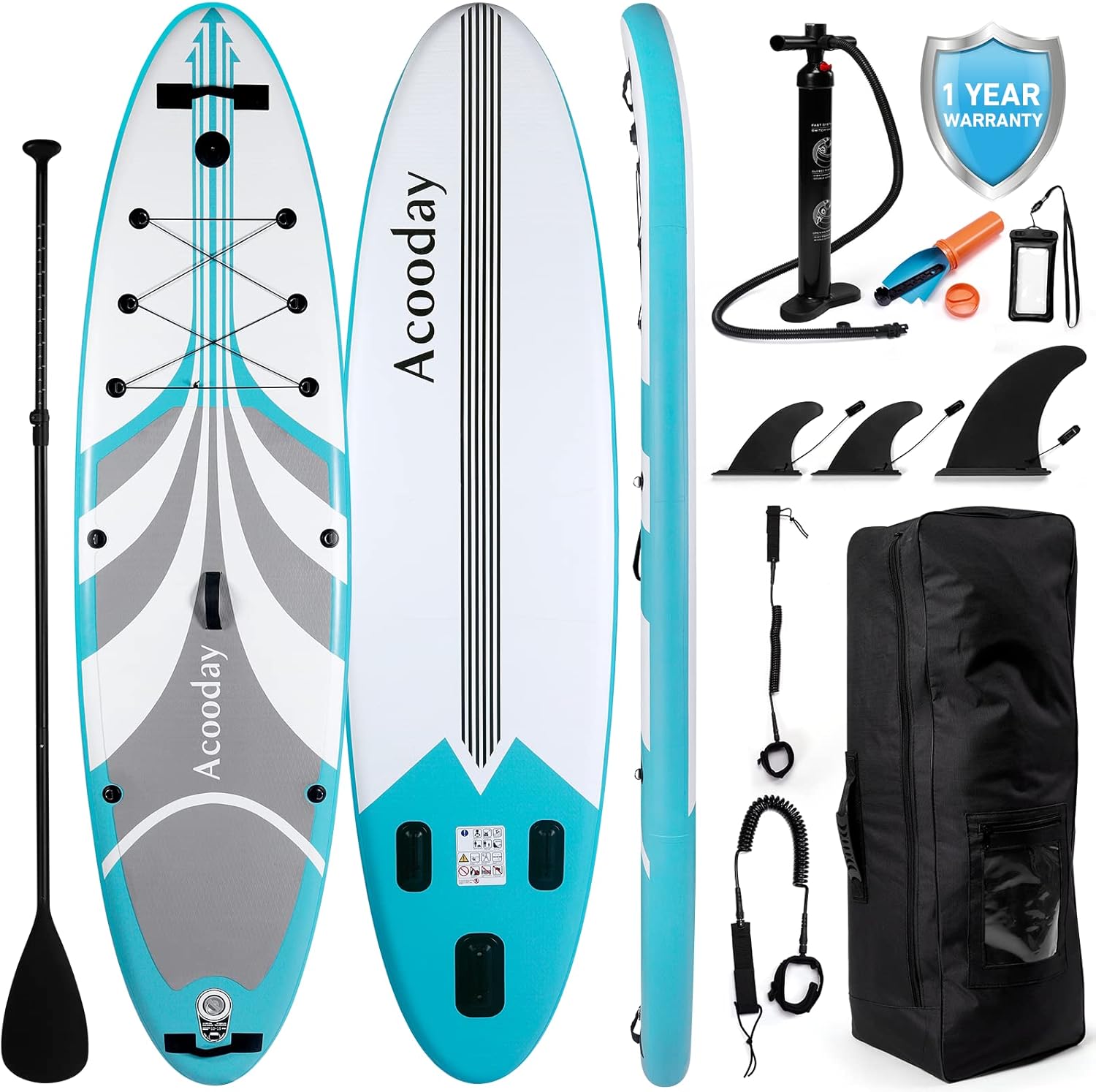 Best Paddle Boards - Acooday Inflatable Stand-Up Paddle Board