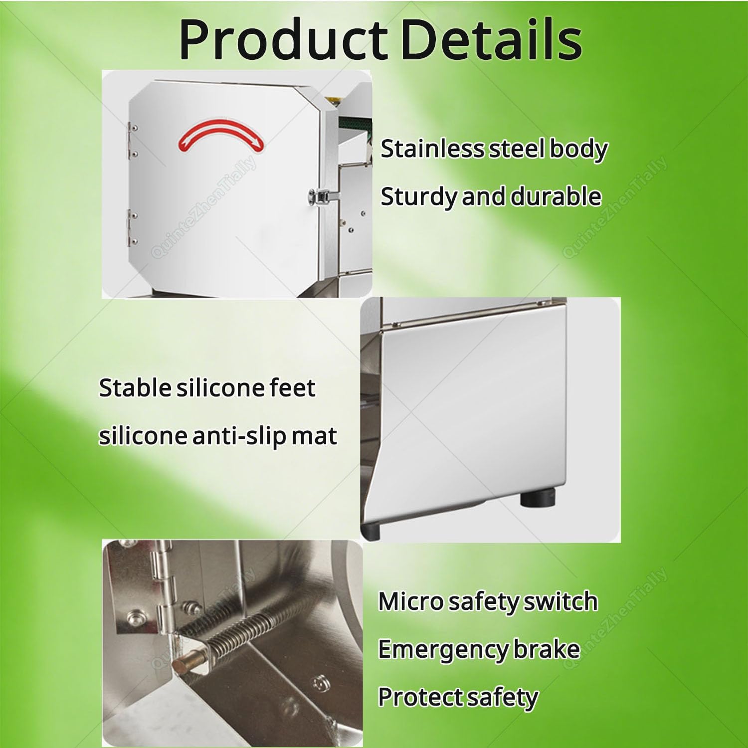 Commercial Automatic Scallion Chopper - Adjustable Thickness 1.5-35mm Veggie Cutter for Home & Restaurant, Perfect for Chives, Beans, Chili, Slices, Dices & Circles