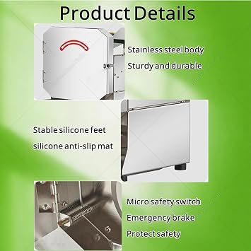Electric Vegetable Slicer,Vegetable Slicing Cutting Machine,Automatic Multi Function Vegetable Fruit Dicer Cutter,Commercial Green Onion Cutting Machine,Food Processor Machine