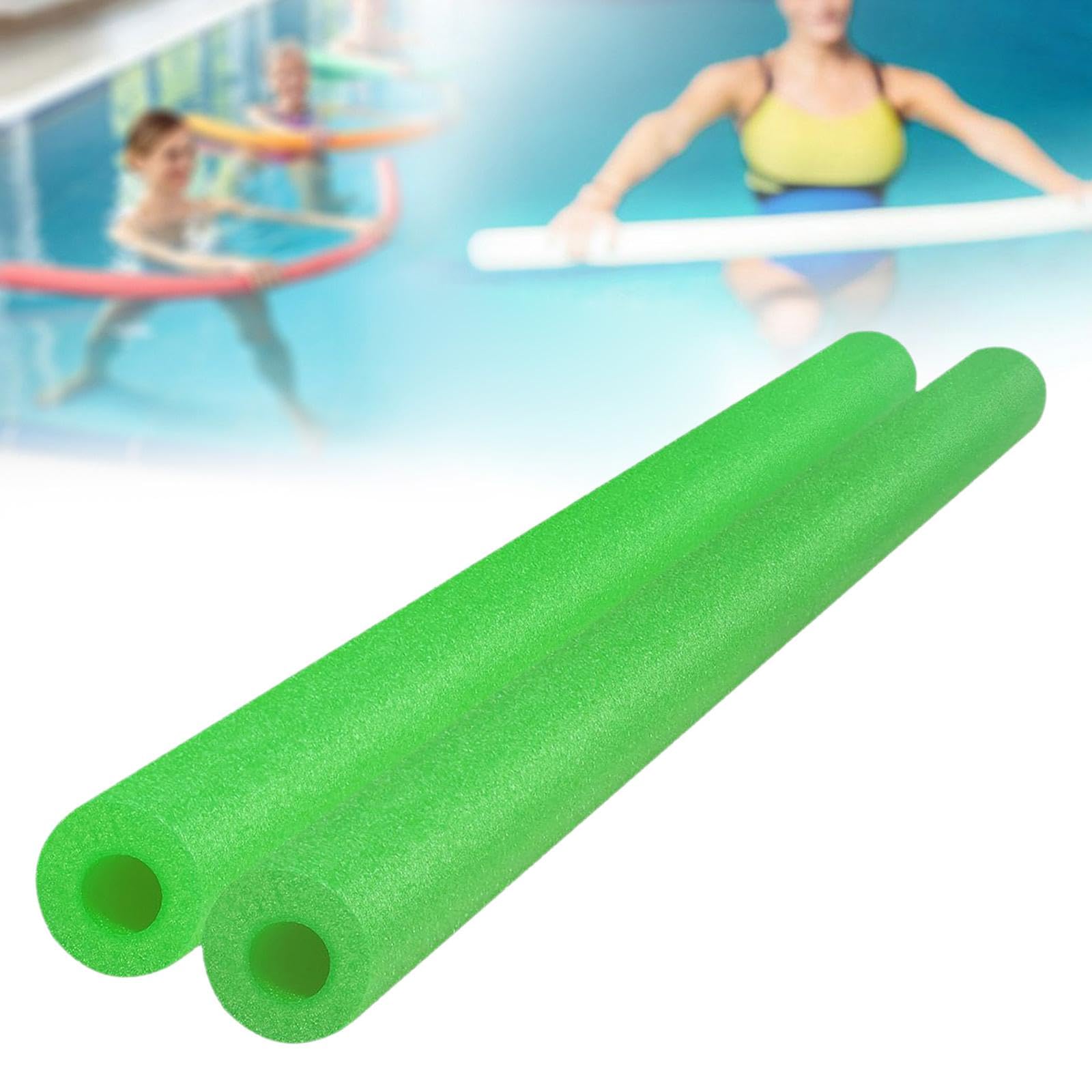 Fenteer 2 flotadores de Espuma para Piscina con núcleo, Tubos de Espuma Multiusos de 150 cm para diversión, Juegos, Playa, Manualidades y, Verde