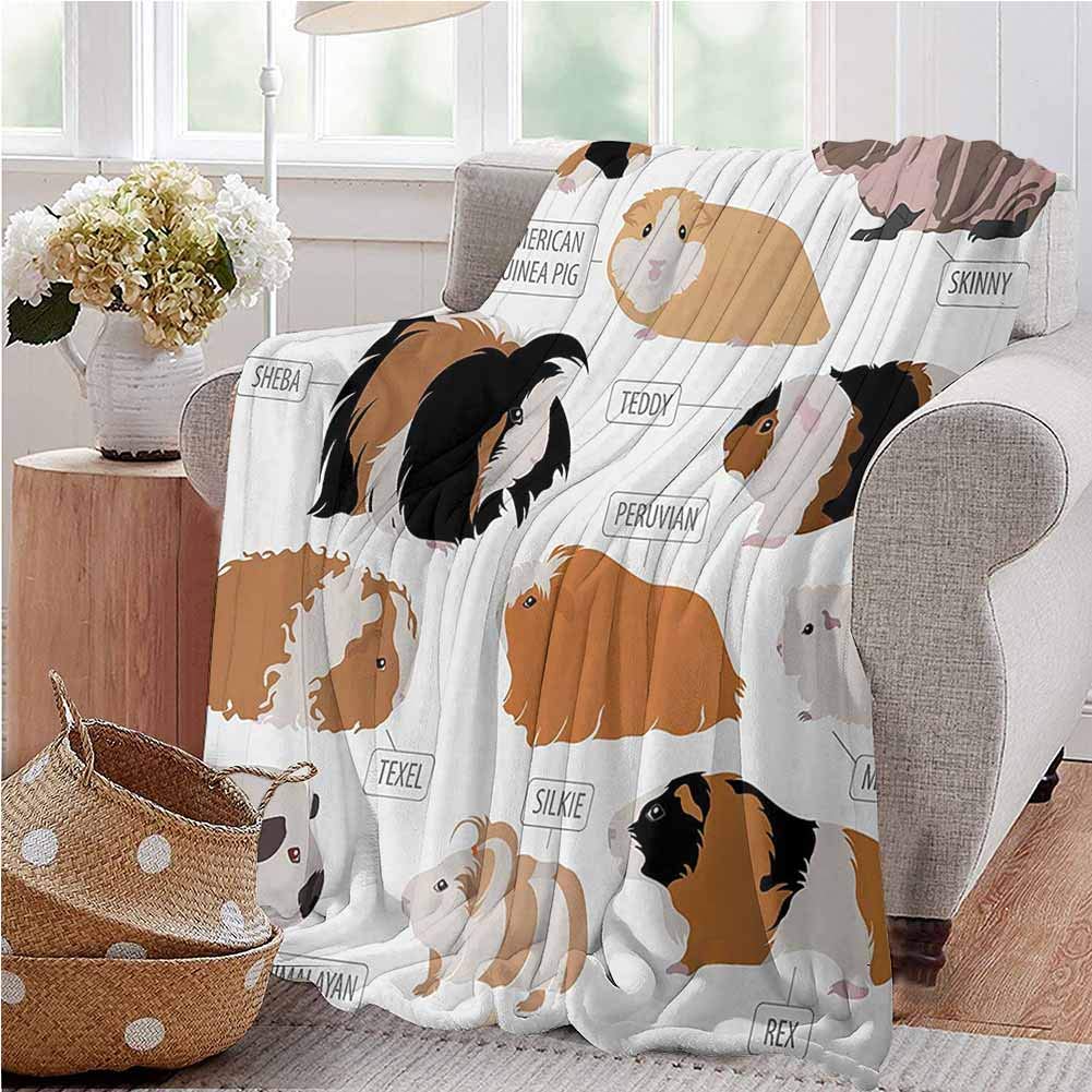 Guinea Pig Knee Blanket Infographic Design Classification for Types of Rodent Breeds Gifts to Your F