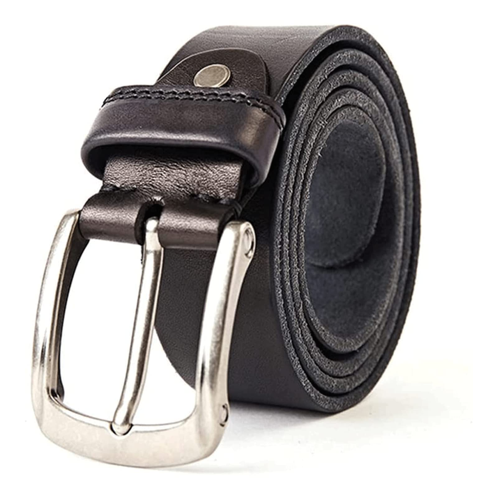 Gürtel, Gürtel mit Dornschließe Jeans, Arbeitskleid(Black,125cm)
