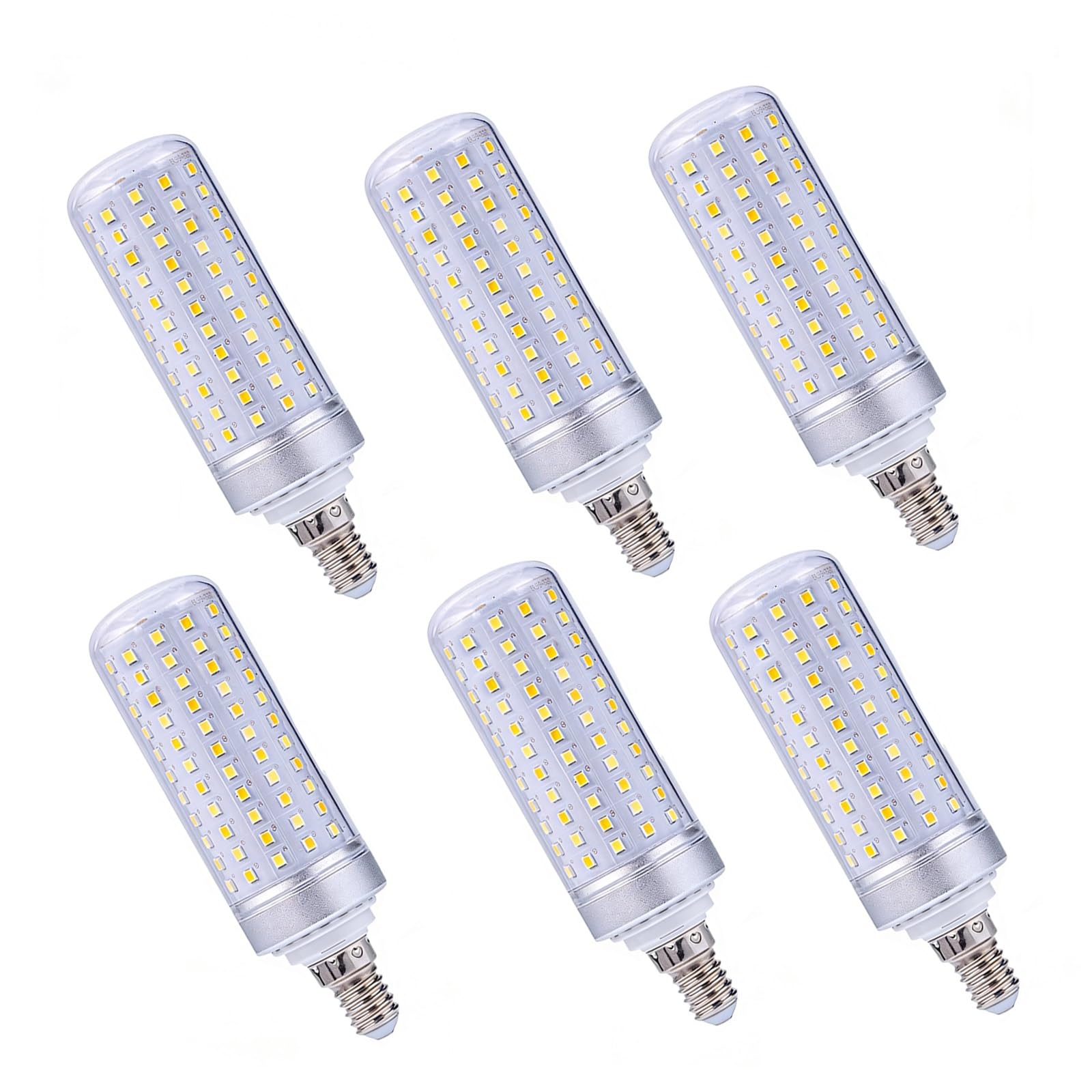 Confezione da 6 Lampadine LED E14 40W Equivalente a 400W Non-Dimmerabile Senza Sfarfallio Lunga Durata (CRI>80 Per Lampadario Plafone Lampada da Tavolo(Warm White 3000K,40W)