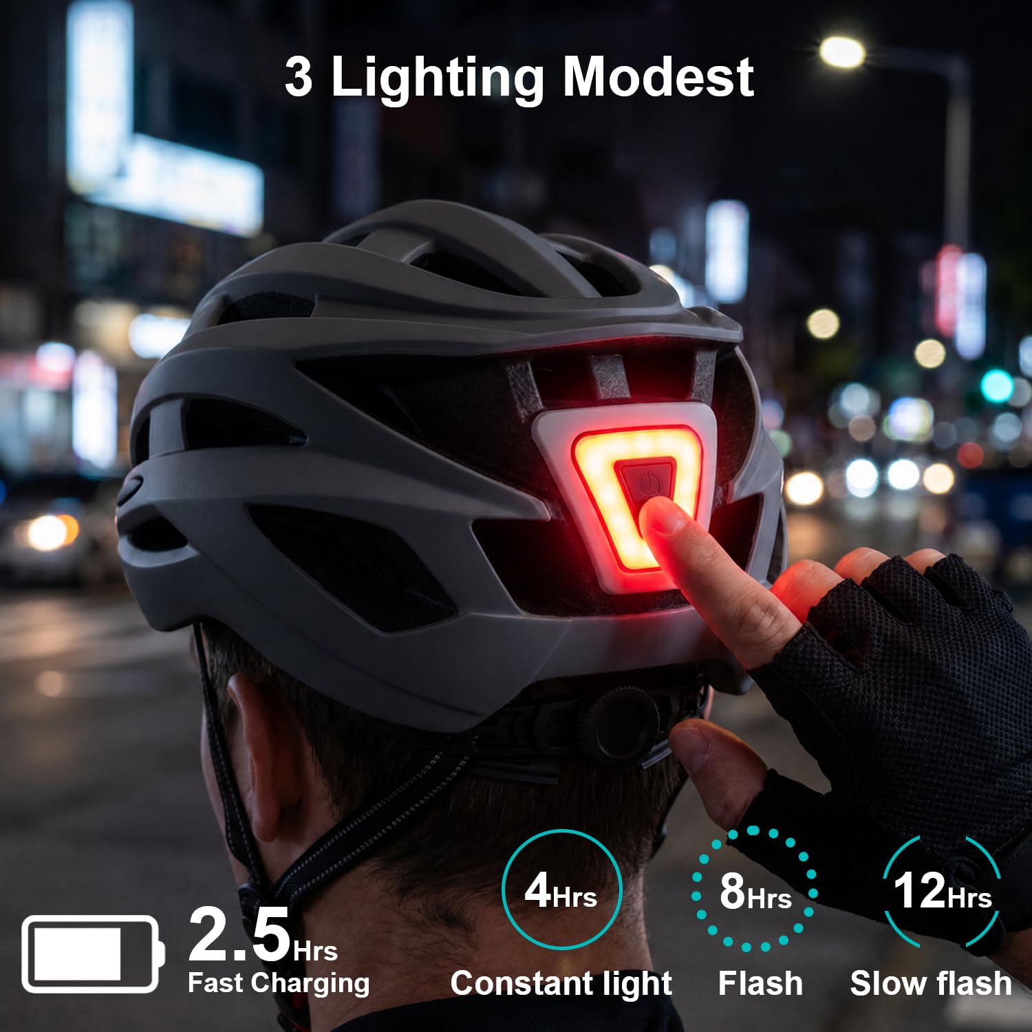 Casco da bicicletta con visiera