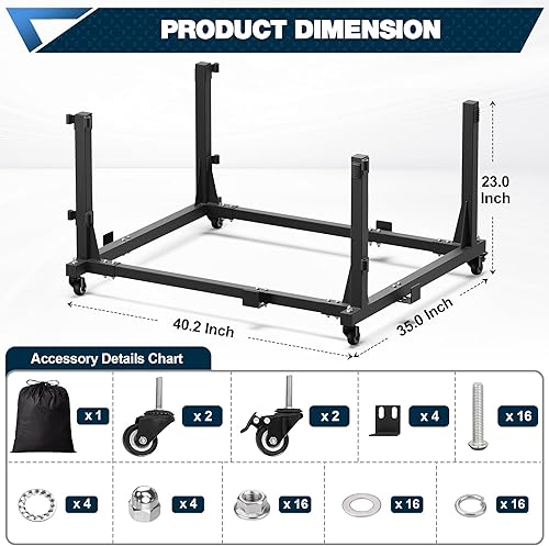 Miniatura 4 de Estante de almacenamiento para puerta Jeep – Soporte de puerta móvil resistente con bolsa para el polvo, se adapta a 2/4 puertas Jeep Wrangler TJ YJ