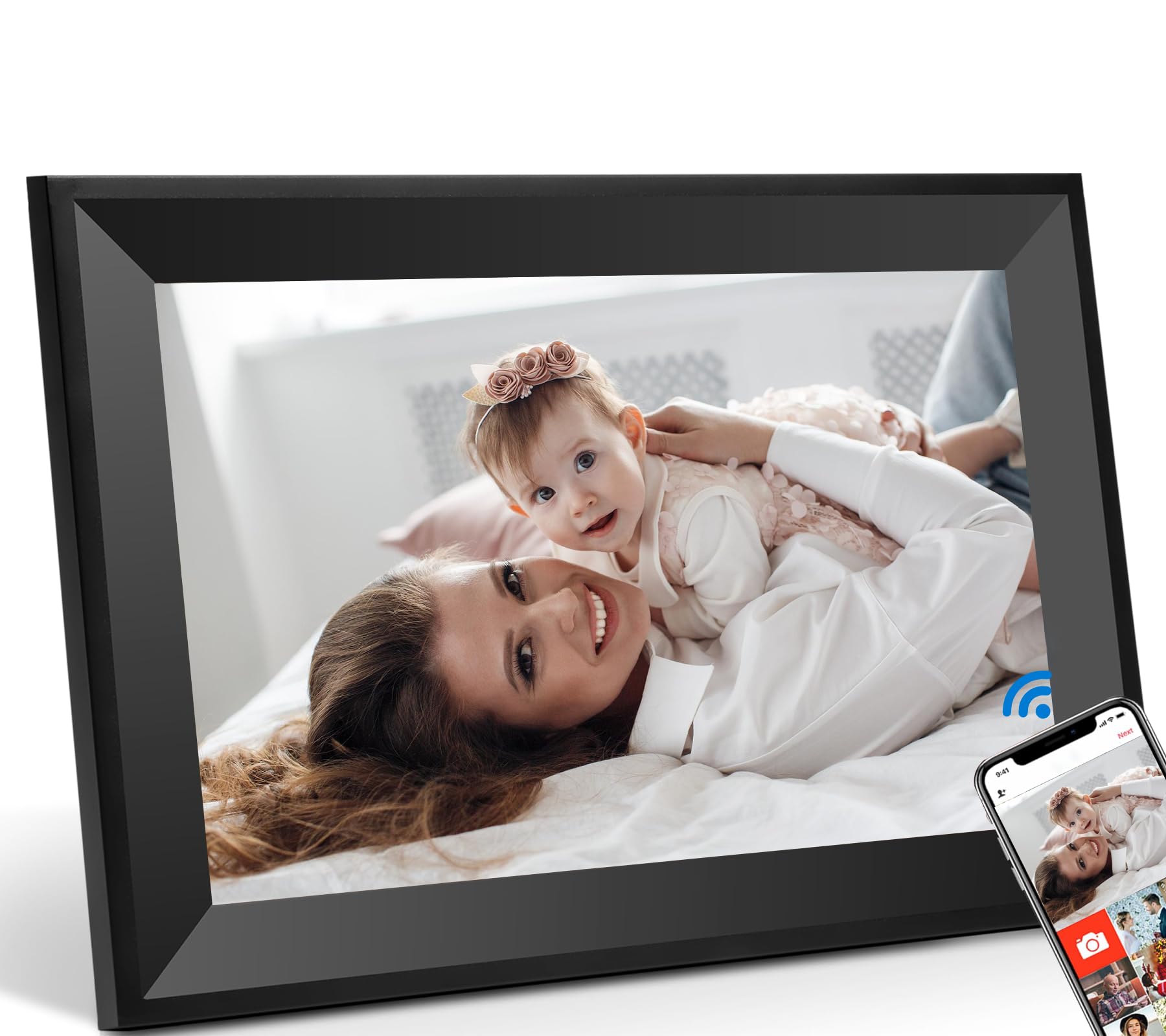 Uhale Digital Picture Frame 10.1 inch IPS Touch Screen Digital Photo Frame WiFi Enabled丨Wall Mountable丨Auto-Rotate Send Best Wishes via “Uhale ”App-for Families＆Friends or Grandparents Gift