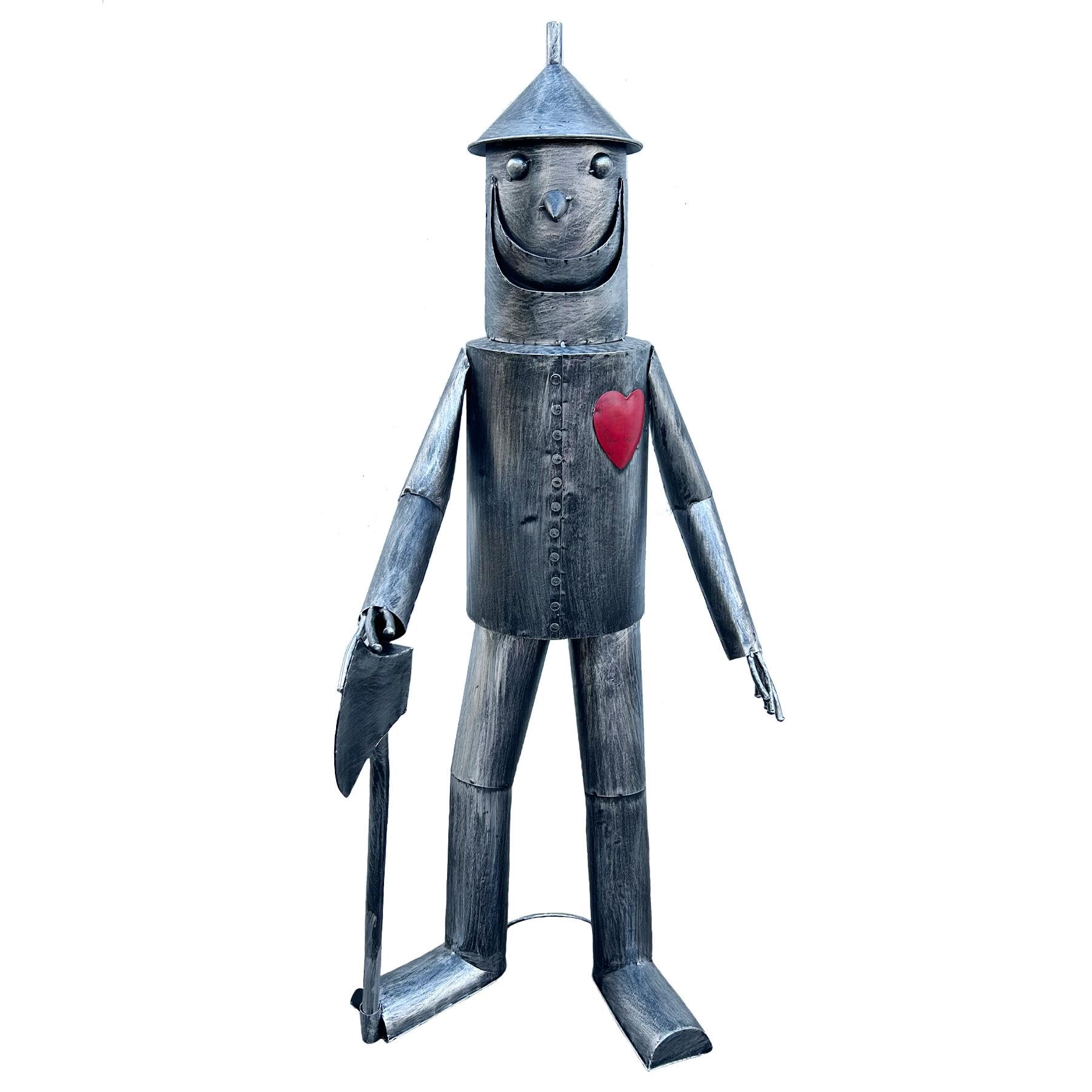 AB Tools Extra-large Tin man Garden Ornament Lawn Art Sculpture Home Décor 135cm Tall
