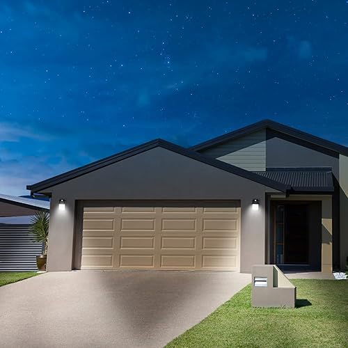 Miniatura 7 de Luz LED de porche de 18 W con sensor de fotocélula de atardecer a amanecer, lámpara de pared de 1980 lm 5000 K, 60-100 W HIDHPS Equ. iluminación de