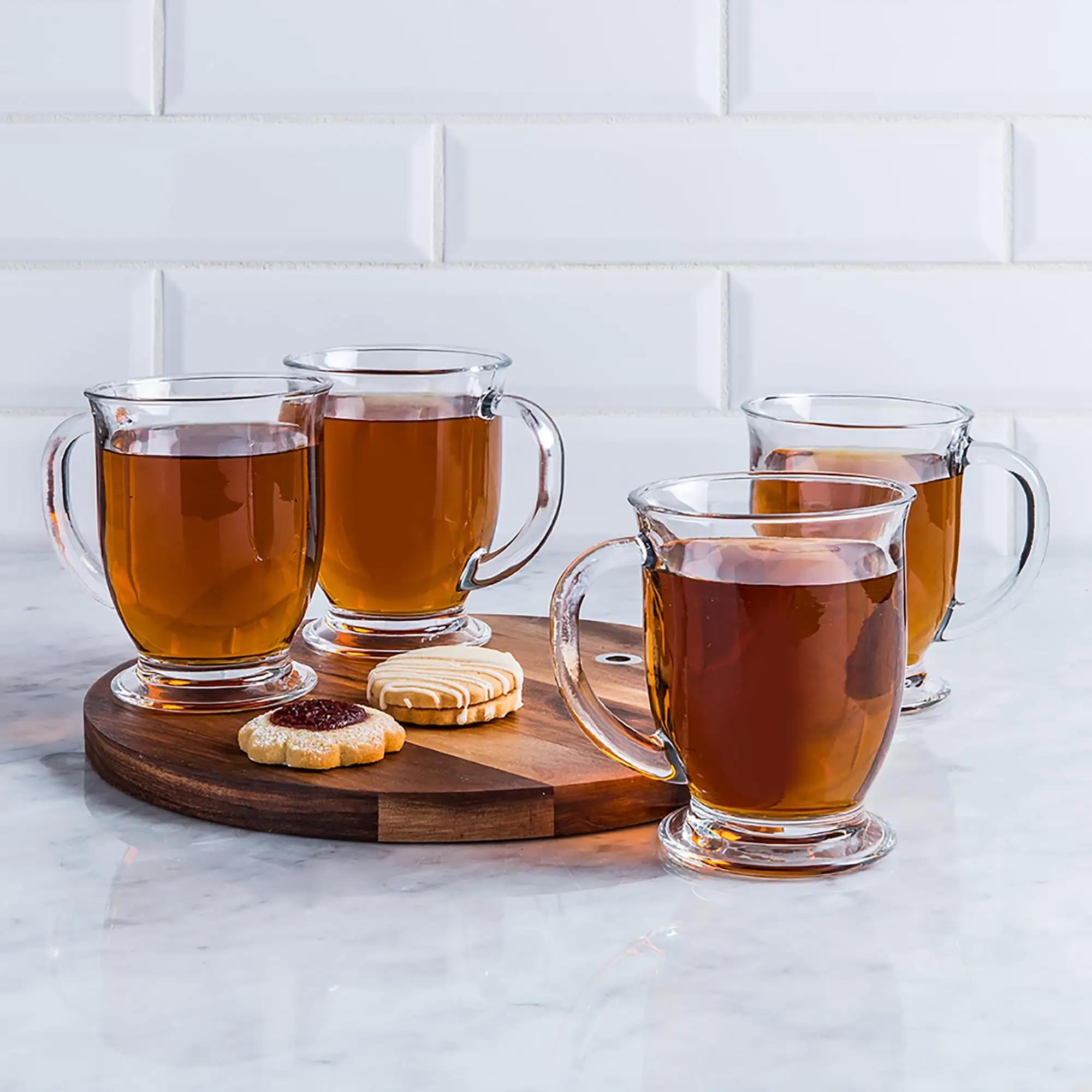 BAGYAM - Glass Beer Mug - Transparent Glass Mug for Beer (Plain Mug (450ML), 4 Pieces) 3