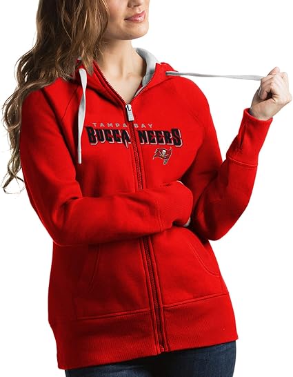 Amazon.com: Antigua Red Tampa Bay Buccaneers Victory - Sudadera con capucha  y cremallera completa para mujer : Deportes y Actividades al Aire Libre