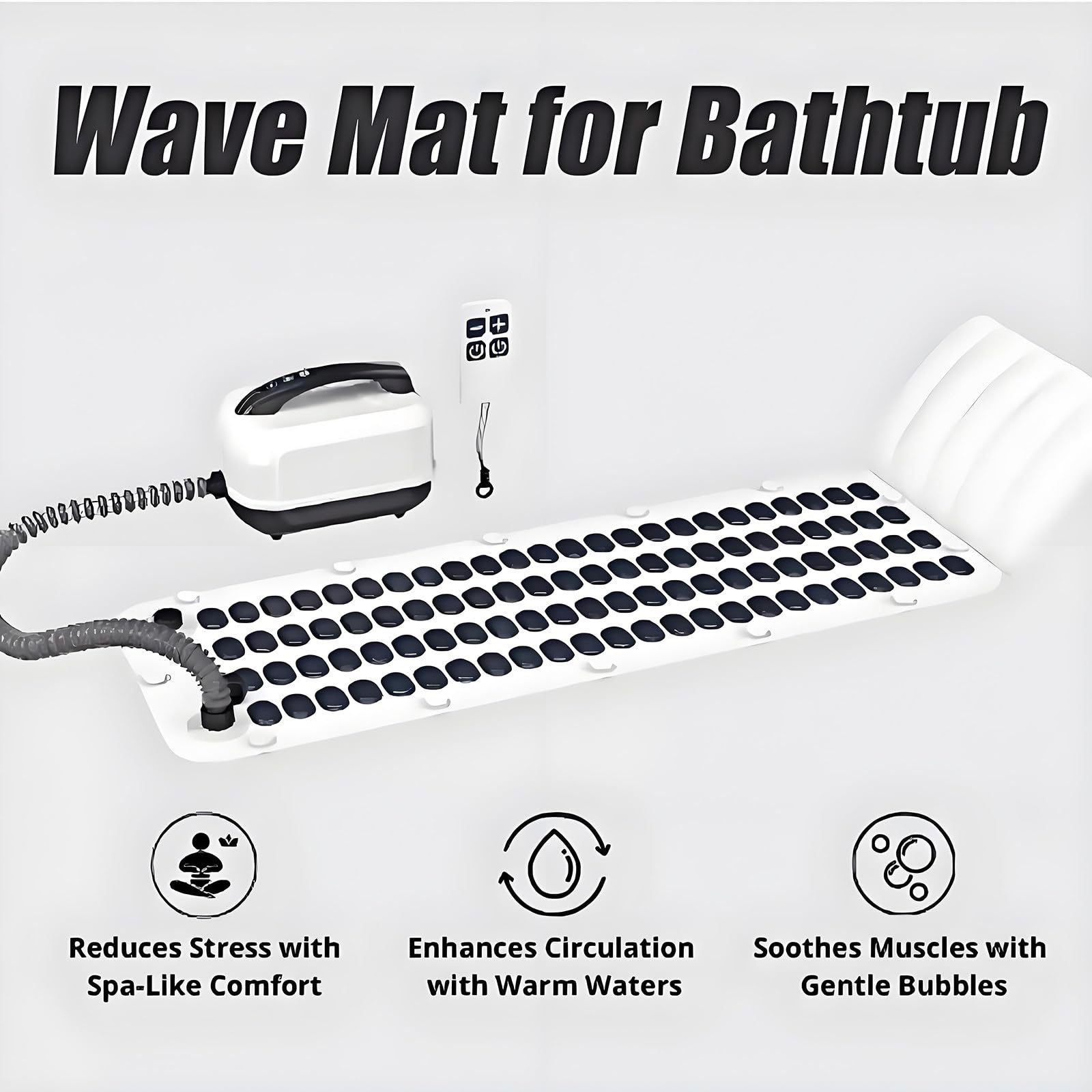 Mata do masażu Bath Spa Bubble Mat do wanny Home Surfing Massage Bath Mata do kąpieli Bubble Bath Thermal Massager Machine Spa Wodoodporna antypoślizgowa