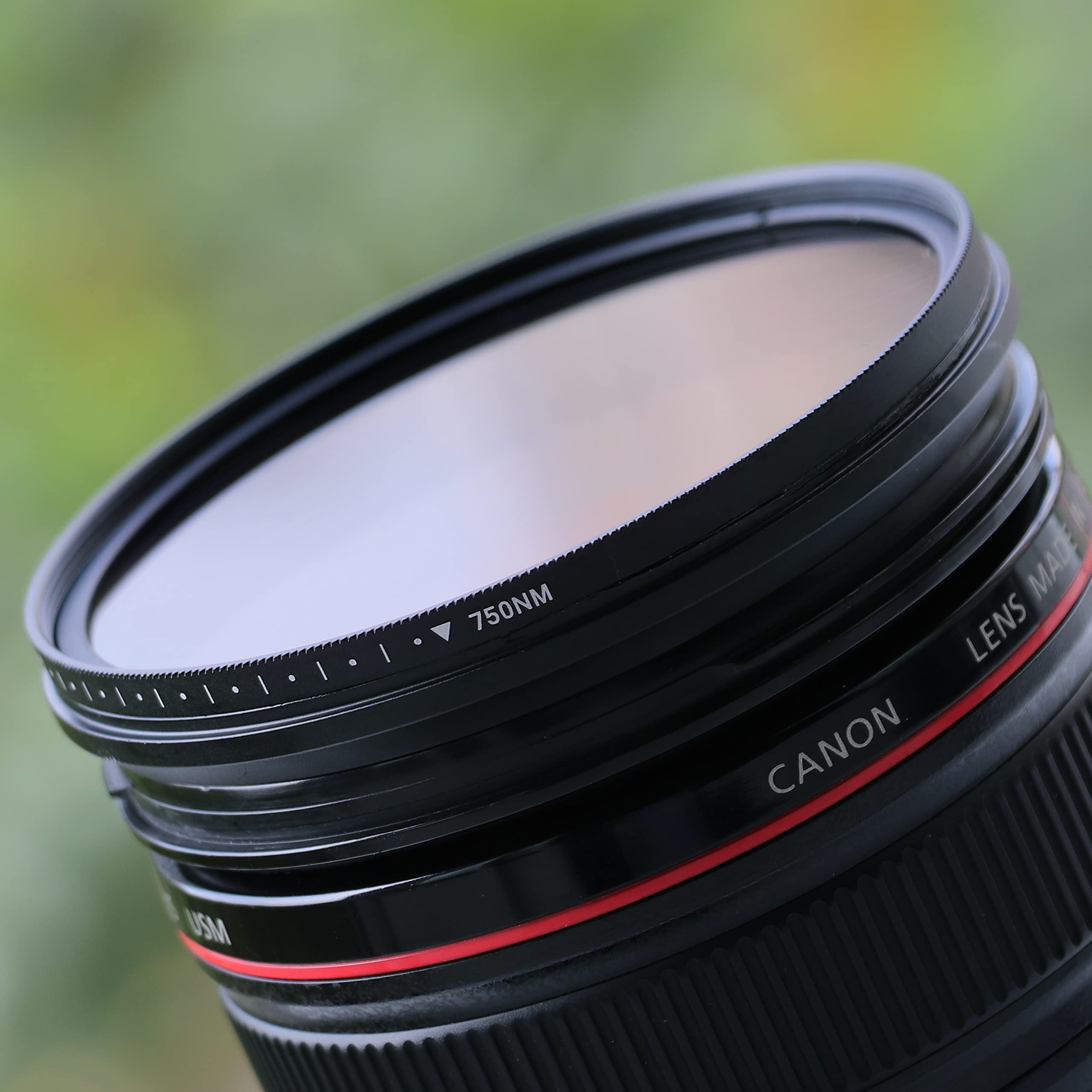 Fotga 43 mm - 6 en 1 - Variable - Filtre infrarouge infrarouge Pass - Réglable en continu - 530 nm à 650 nm - 680 nm - 720 nm - 750 nm