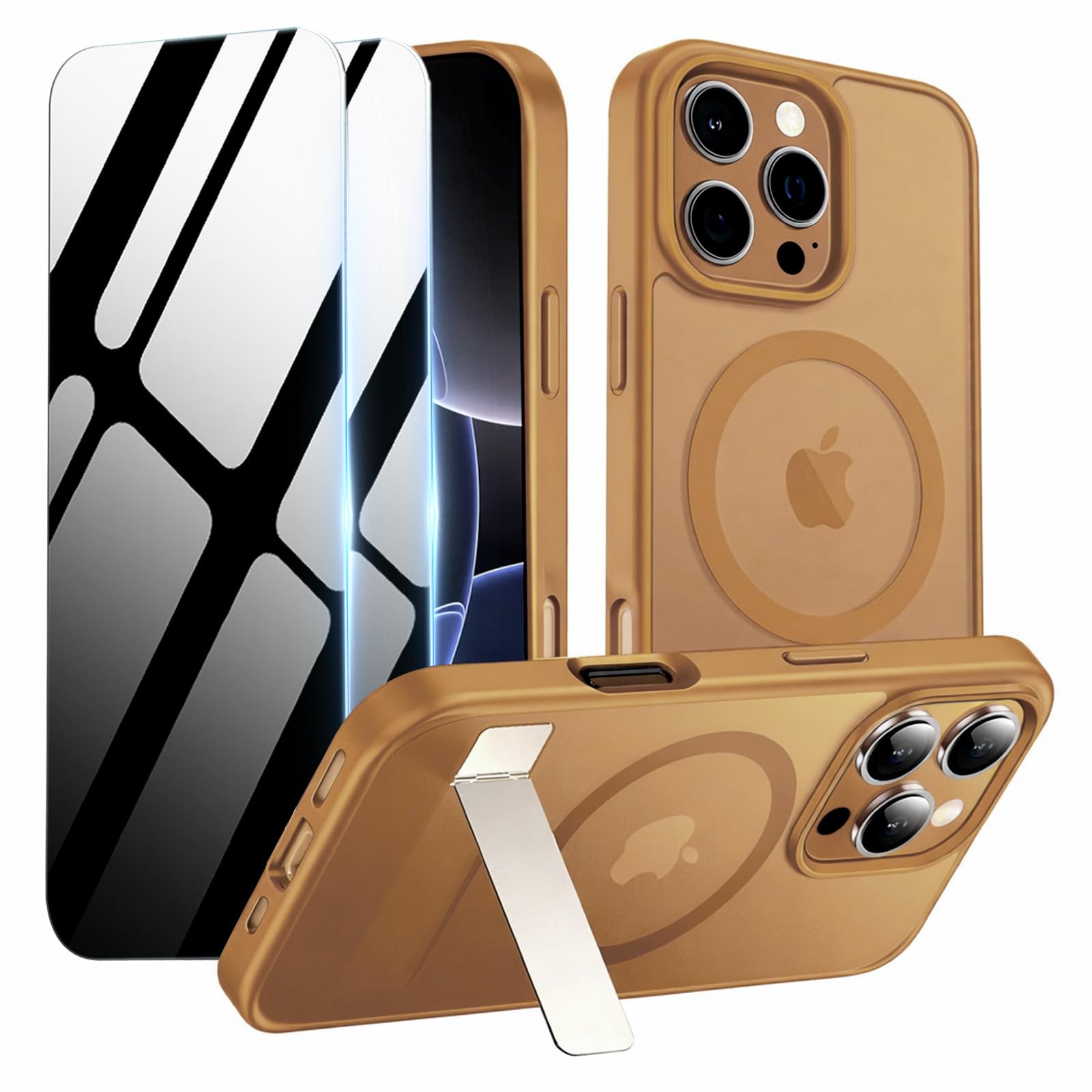 Coque iPhone 16 Pro Max avec protège-écran confidentialité pour le train et bureau