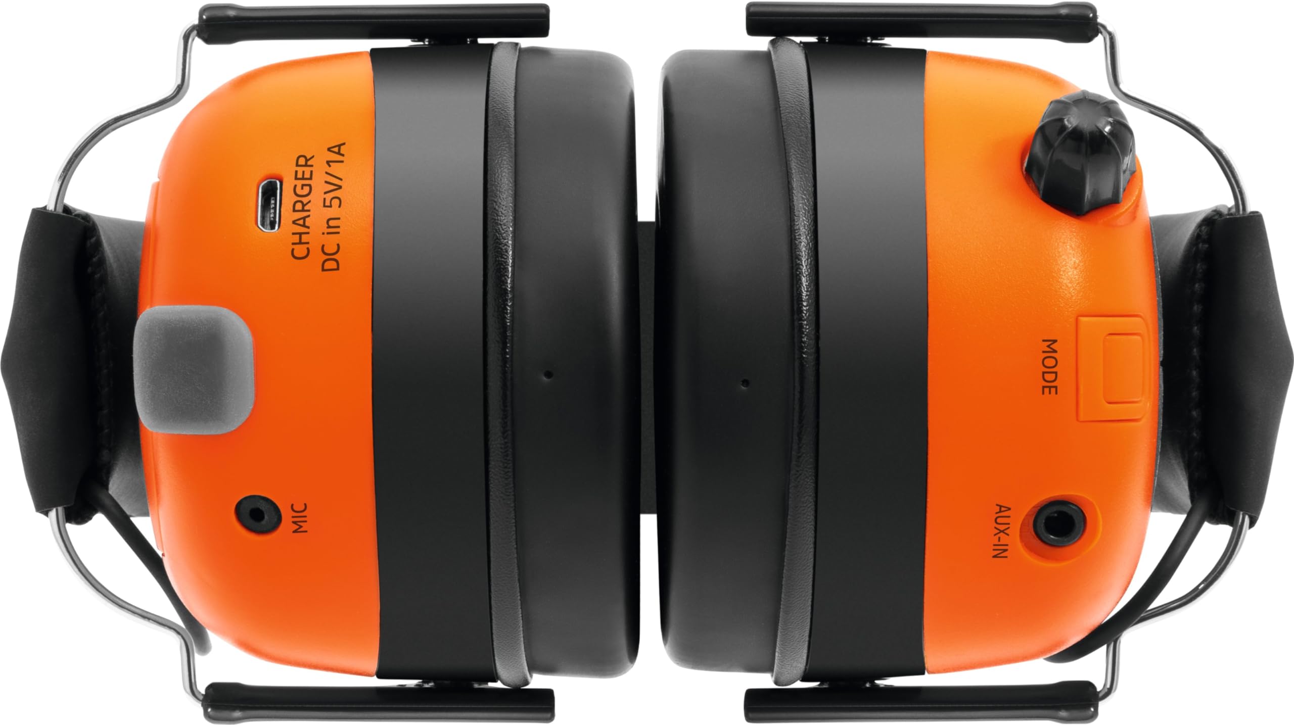TechniSat STEREOMAN DAB+ OD – bezprzewodowe słuchawki stereo DAB+/FM Bluetooth (DAB+/FM, krótka antena, wbudowany mikrofon, ochrona słuchu, do użytku na zewnątrz)