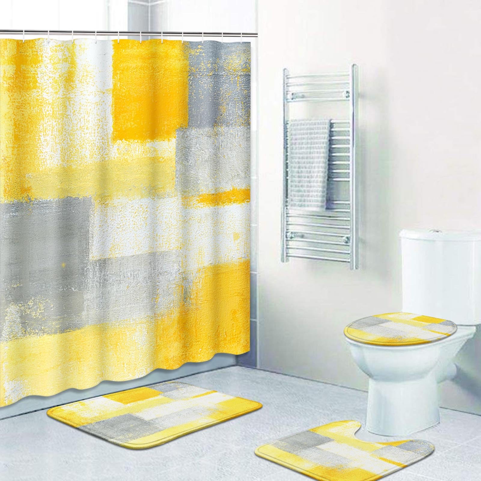 ArtSocket - Set Di 4 Tende Da Doccia I Can Do All Thing, Stile