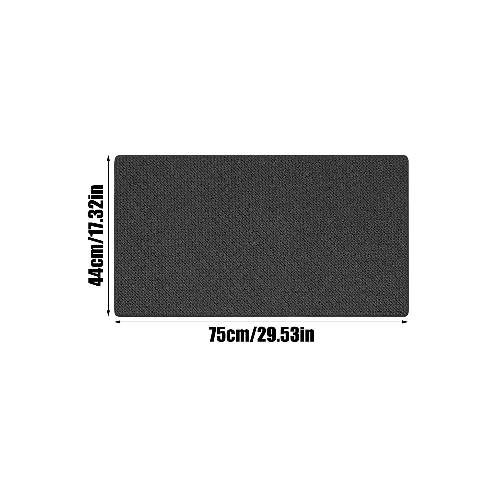 Non Slip Kitchen Mat, Kitchen Floor Rugs, Smooth Scratch-Resistant PU Carpet Cushion, for Bathroom, Porch, Hallway, Living Room, Outdoor, Indoor, and Garage, 17.32x47.24x0.31 Inches