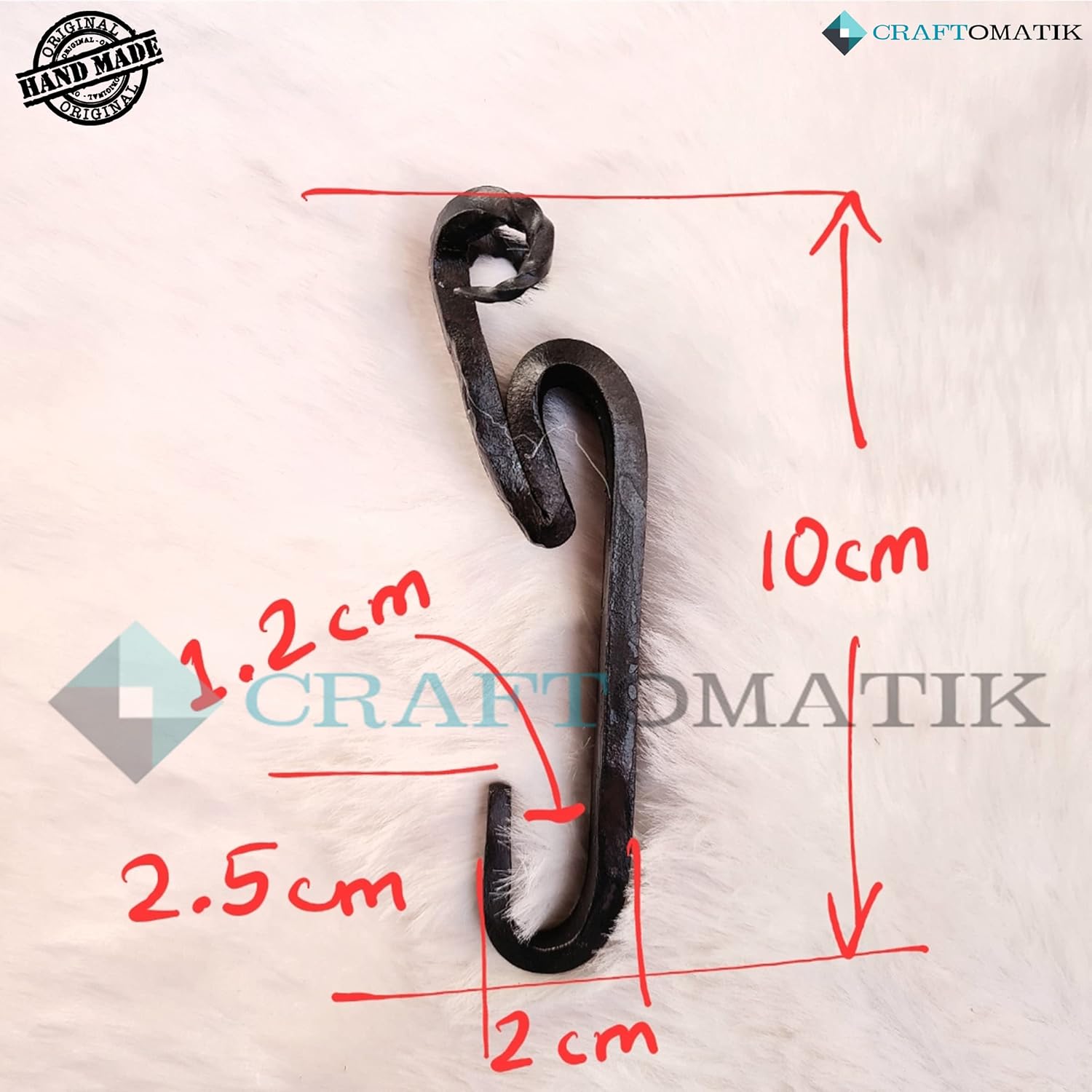 Wall Hook Aries Head Medieval Hand Forged Wall Hanger Hanging Hook in Nostalgic Antique Style HFWH01