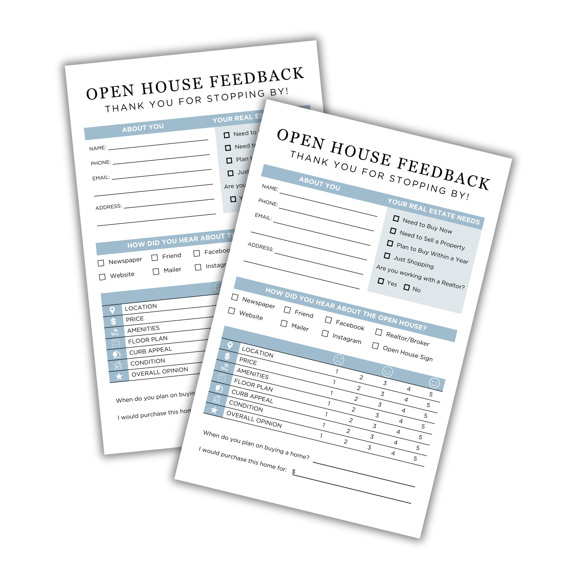 Amazon.com : Realtor Open House Feedback Form | 75 pk 5.5 x 8.5” Flyer Client Sign in Sheet Real Estate Agent Home Anniversary Marketing Door Cards : Office Products amazon-com-realtor-open-house-feedback-form-75-pk-5-5-x-8-5-flyer-client-sign-in-sheet-real-estate-agent-home-anniversary-marketing-door-cards-office-products