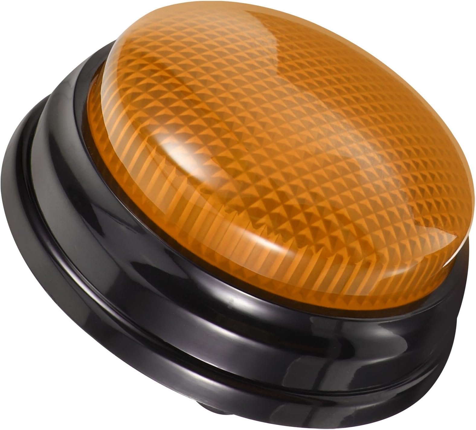 Funny Sound Button with Light and Warning Alarm, Yellow Party Prank for Game Buzzers and Competition Props