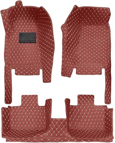 Miniatura 26 de Alfombrillas de automóvil aptas para XC40 2018, 2019, 2020, cobertura completa, protección para todo tipo de clima, forros de cuero antideslizante