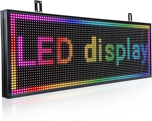 Miniatura 7 de Letrero LED programable de desplazamiento digital, tableros de exhibición deportivos para restaurantes, señalización, mensaje, carpa personalizada,