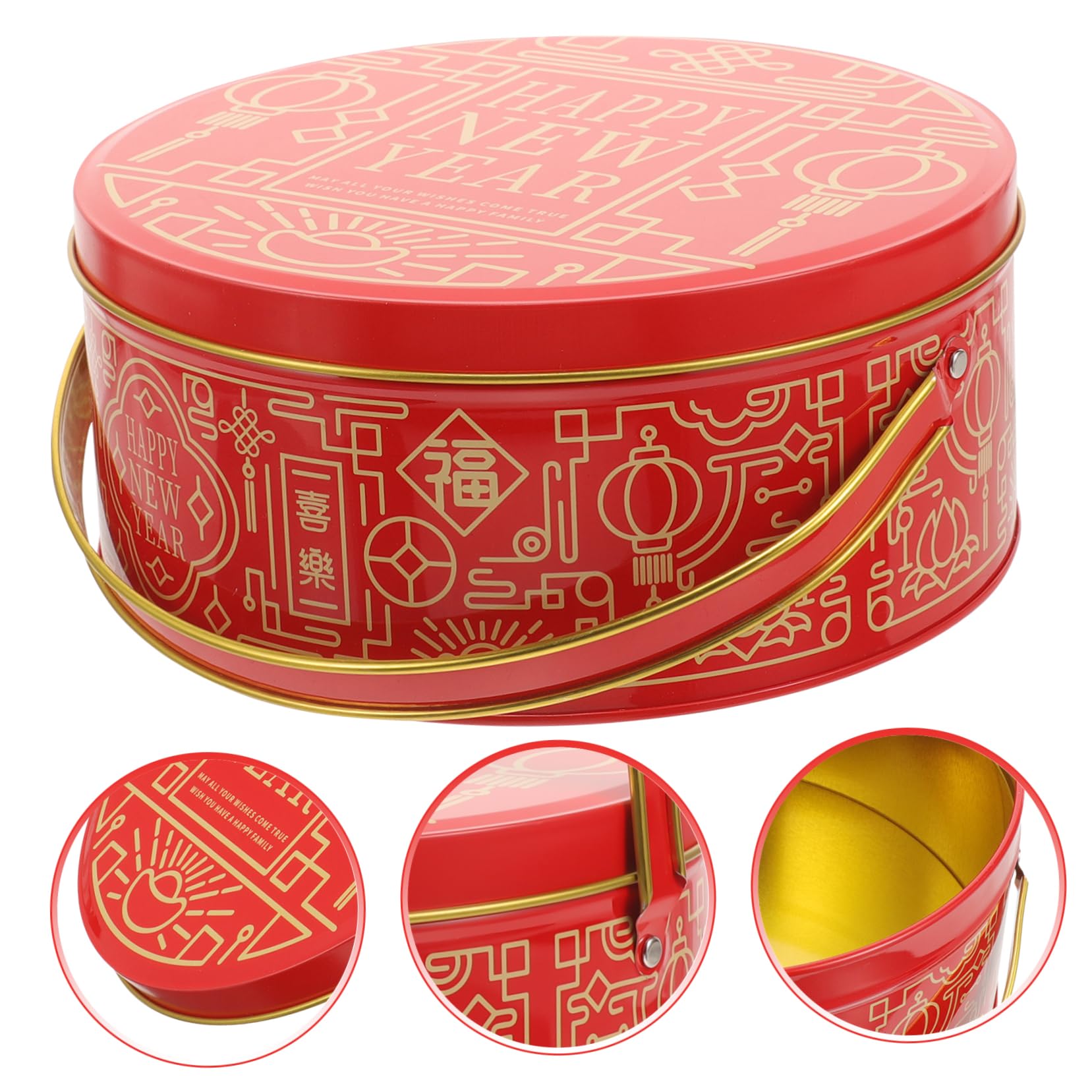 VALICLUD 4 Pezzi Regali di Candy Box decorativo piccole scatole da imballaggio scatole per imballaggio di caramelle Contenitori di caramelle scatole ferro battuto rosso