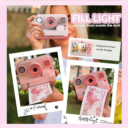 Miniatura 3 de Cámara de impresión instantánea para niños, cámara digital instantánea, regalos de cumpleaños de Navidad para niñas de 3 a 16 años, impresora