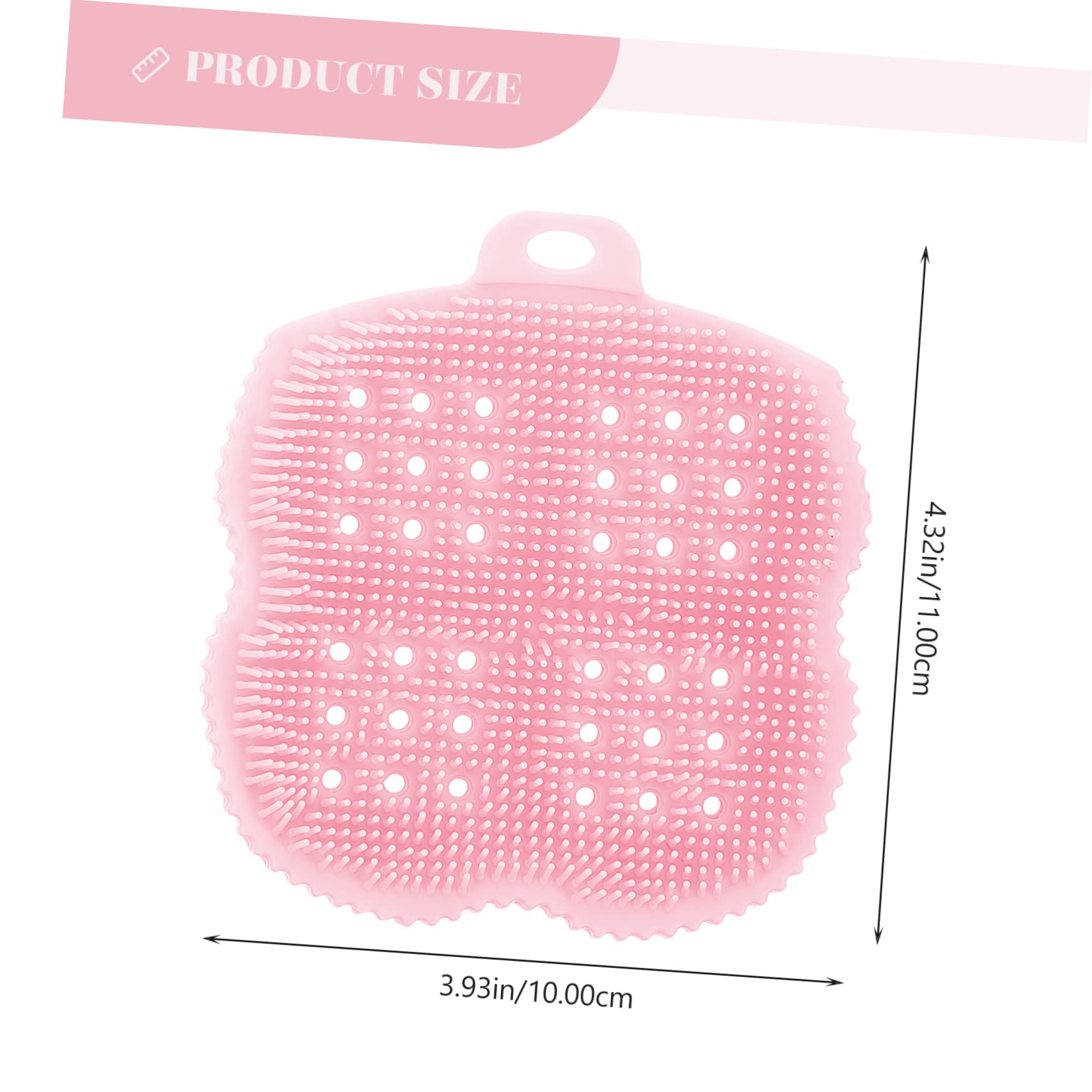 Mobestech 8piezas Cepillo Exfoliante De Silicona Para Cuerpo y Cabello De Masajeador De Cabelludo Para Limpieza Suave y Eficaz Para y Baño