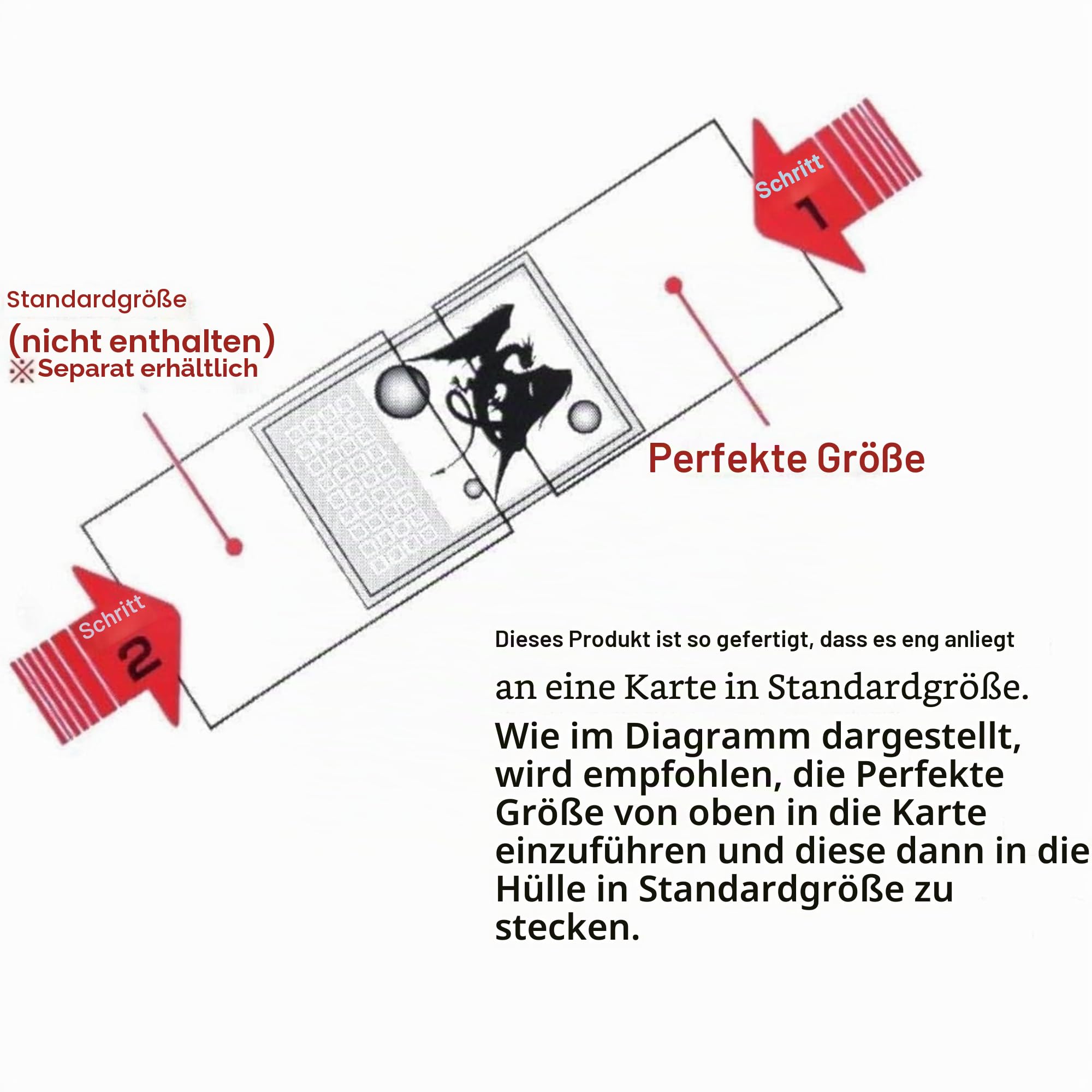 KMC 100 Karte Barriere Perfekte Größe (10 Packungen/Gesamt 1000)