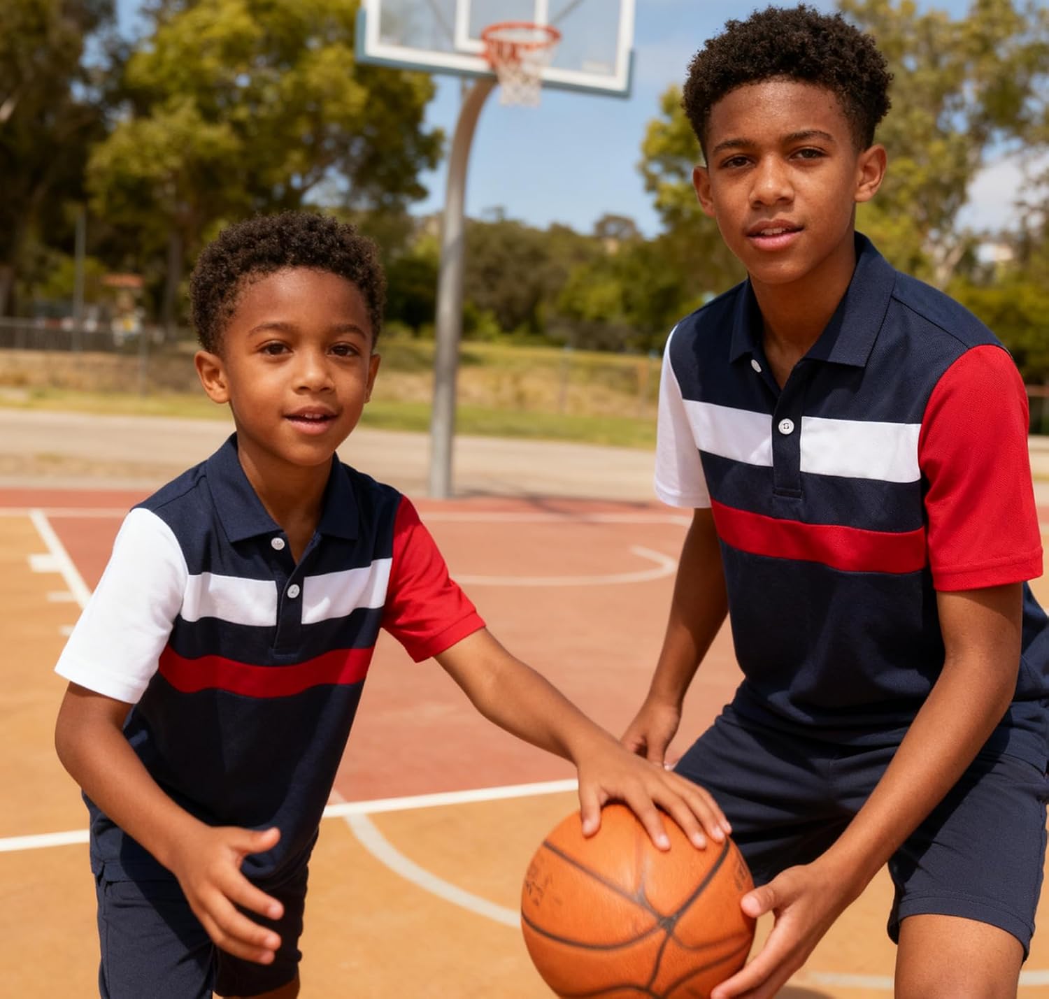 RAISEVERN Boys Polo Shirt Collared Uniform School Golf Shirts Tops 5-14 Years - Image 4