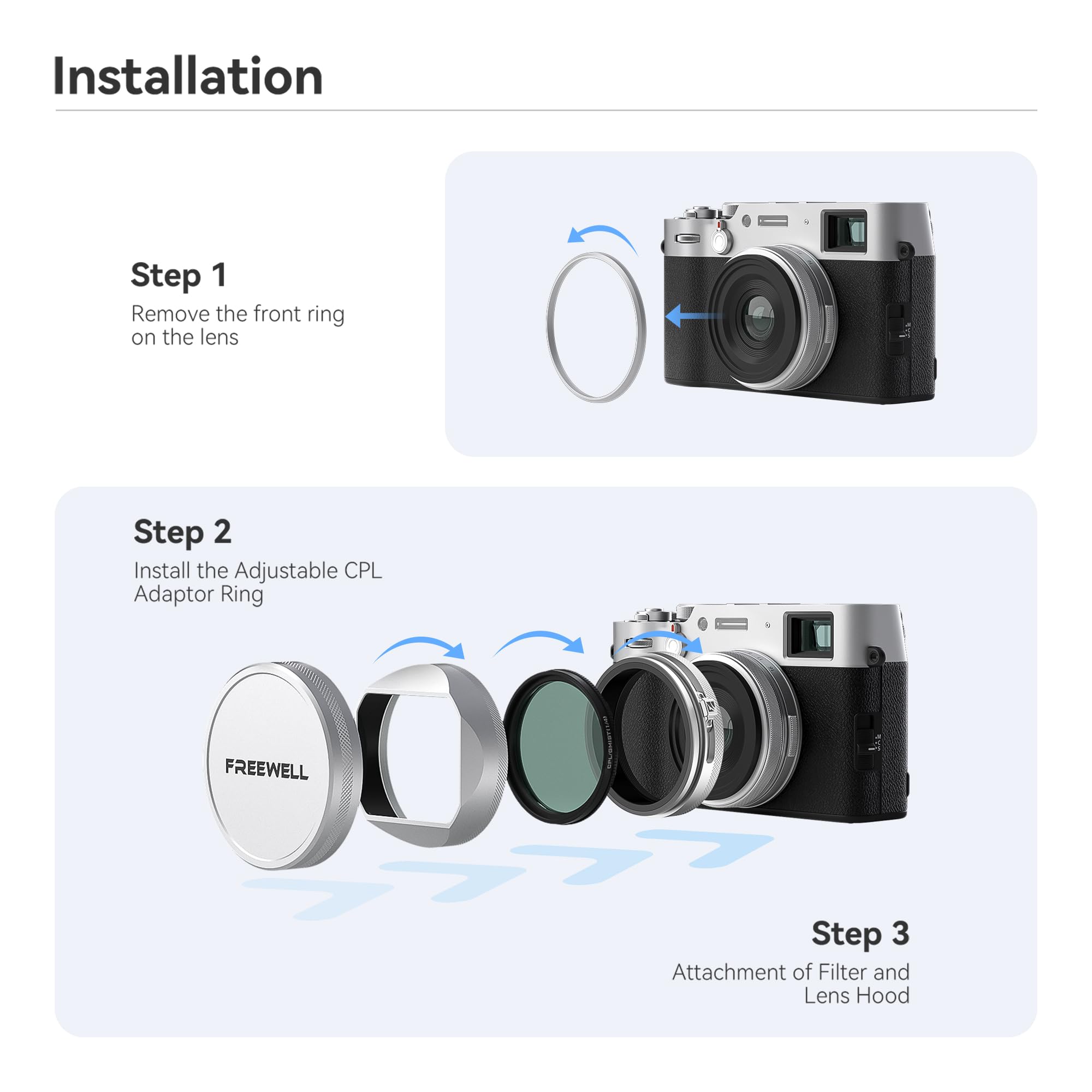 【ほぼ新品】 FUJI WCL-X100 純正フィルター付 ほぼ新品】 FUJI WCL-X100 純正フィルター付