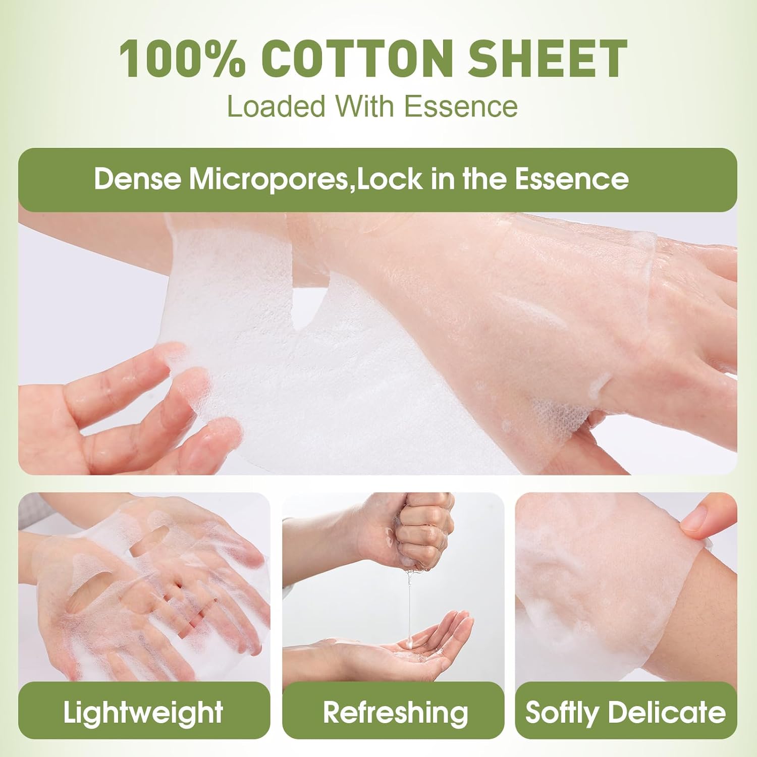 48 Pack Collagen Hydrating Face Masks Skincare for Women, Moisturizing & Soothing Face Mask for All Skin Types, Facial Masks Set Spa Gifts for Women, Bulk Sheet Face Mask for Skin Care - Image 5