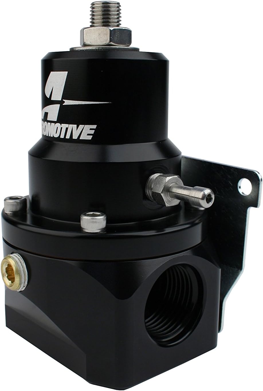 Aeromotive 13202 A2000 Return Style Bypass Carbureted Fuel Pressure Regulator, Adjustable, 2-20 PSI, 2-Port