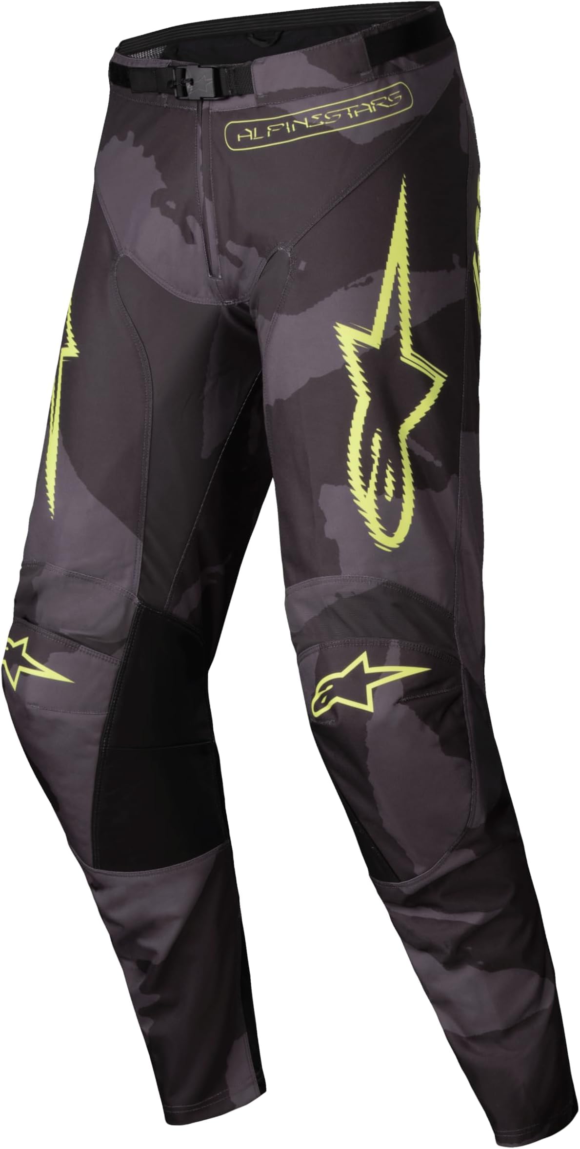 Alpinestars 3720925-9178-32: Racer Hollow Pants Dark Camo/Yellow Fluo 32