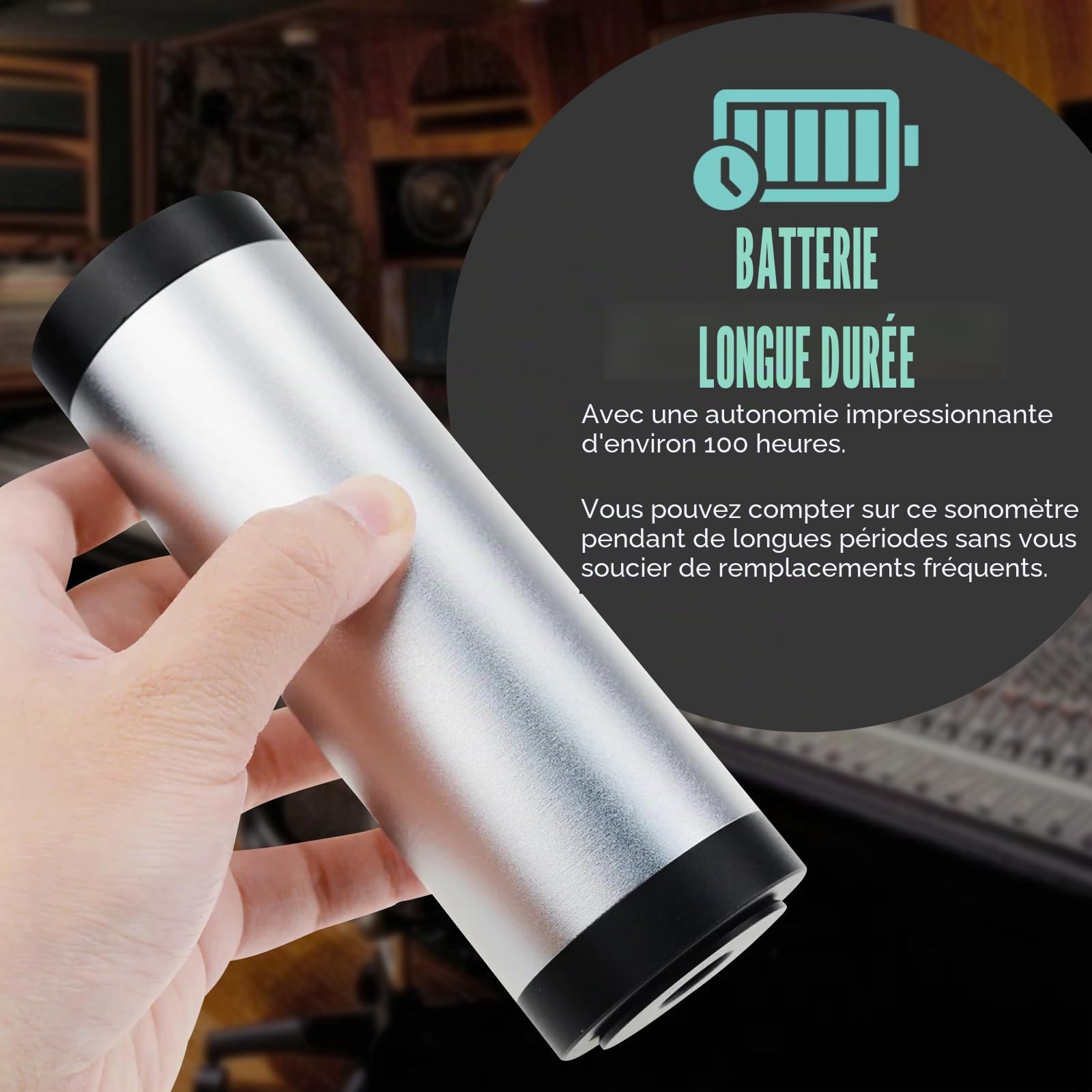 Calibrateur de niveau sonore, calibrage du décibel avec lecteur de mesure du bruit
