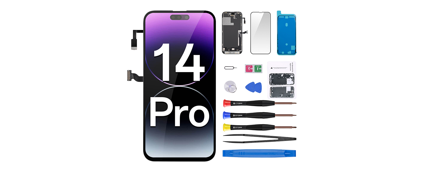 Amazon.com: CYKJGS for iPhone 14 Pro Screen Replacement with