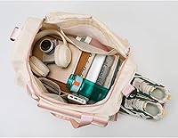 Vista 40 de Pequeña bolsa de gimnasio para mujer, bolsa de viaje con compartimento para zapatos