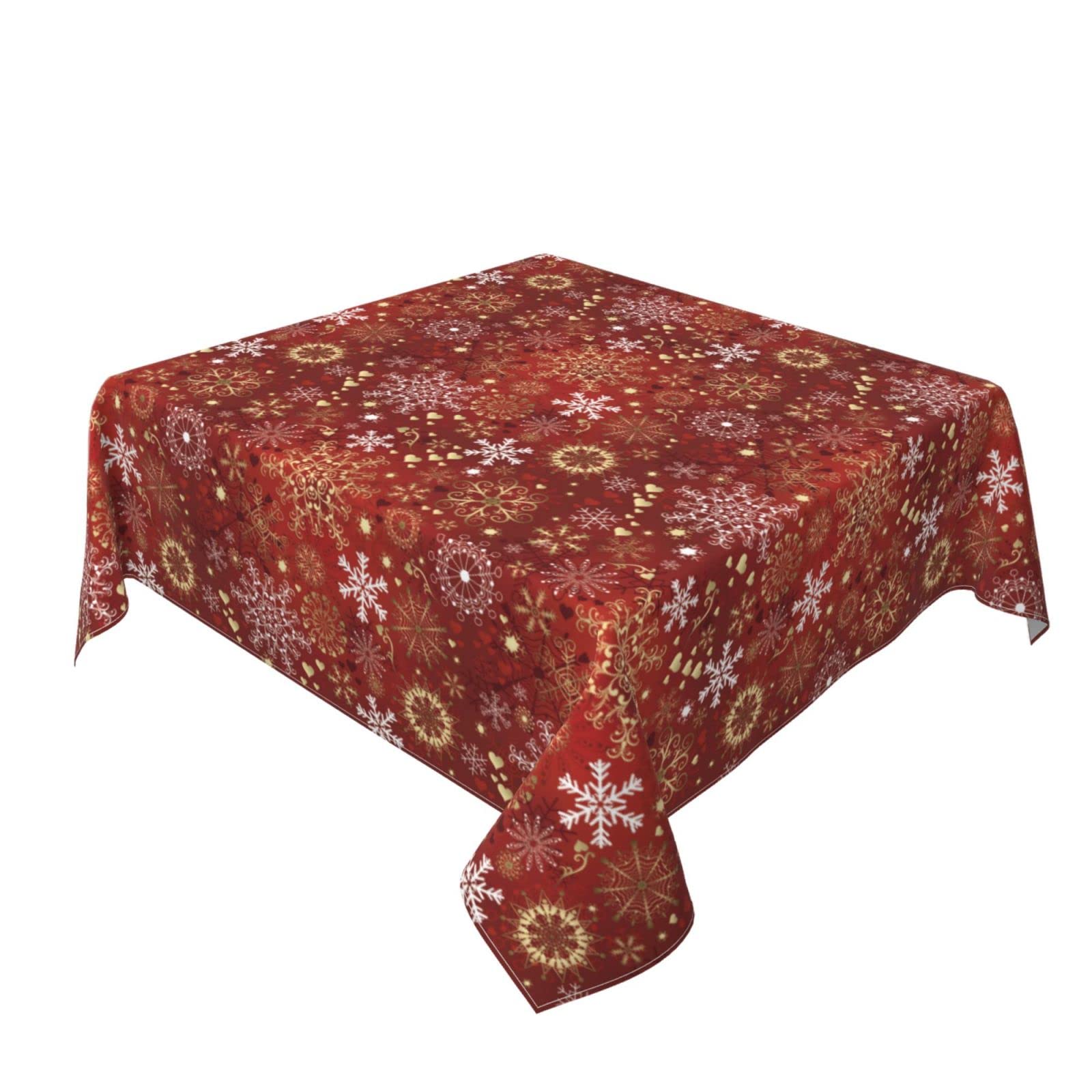 Kersttafelkleed, wegwerptafelkleden, groot rechthoekig feesttafelkleed van kunststof, tafellaken voor picknick, babyshower, kerstfeestje, kersttafeldecoratie, 130 x 220 cm, groen, kerstboom