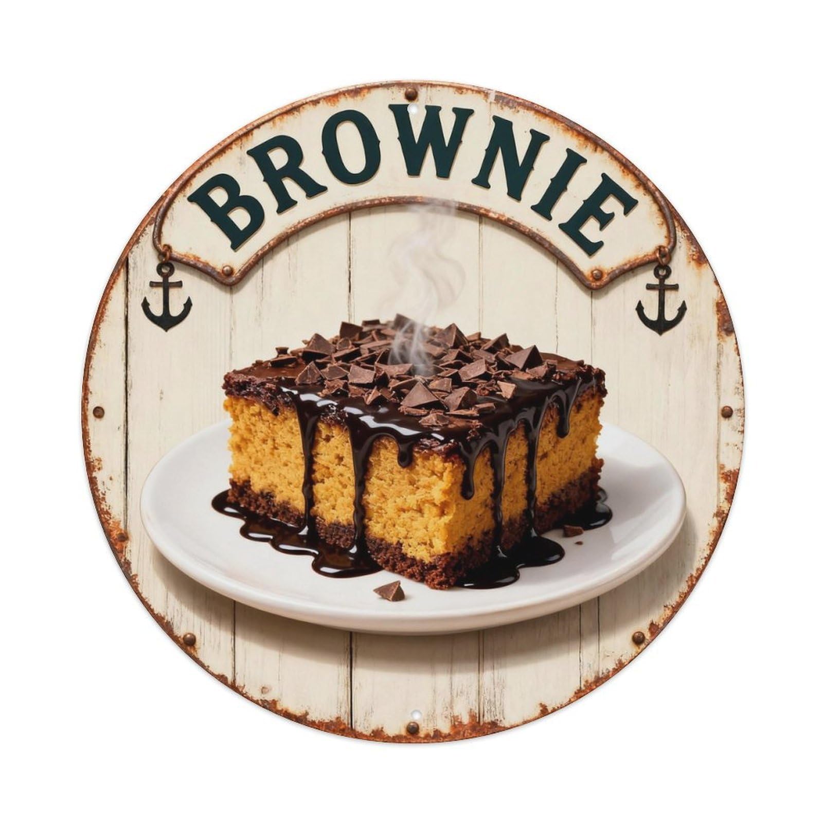 Brownie Sign Metal Tin Sign Plaque