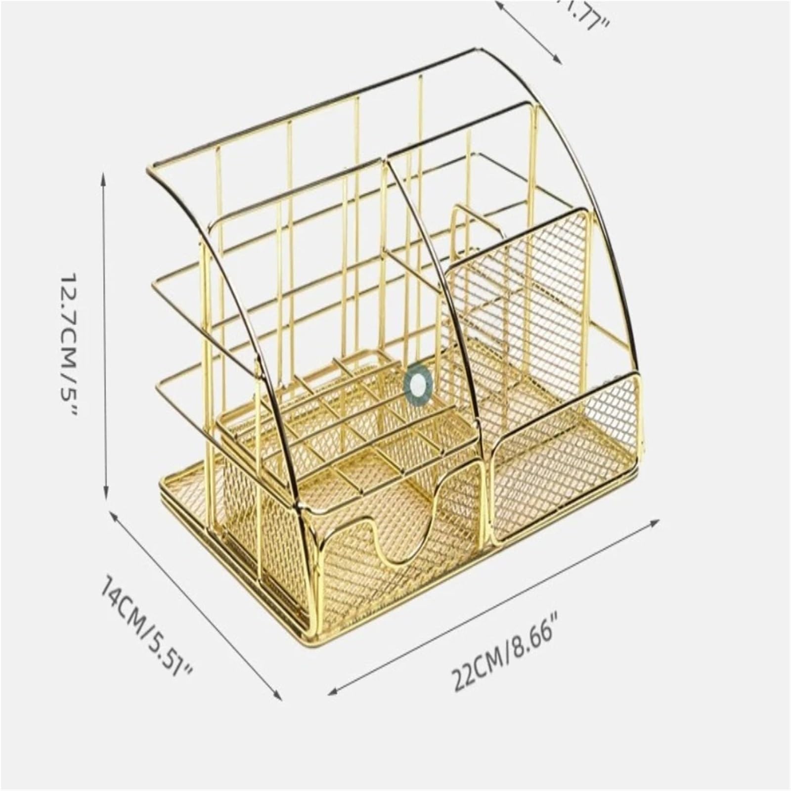 2-teilige Metall-Dateileiste, Desktop-Organizer, multifunktionales Lagerregal, Bürobedarf, Schreibwarenhalter Für Büro,Schule
