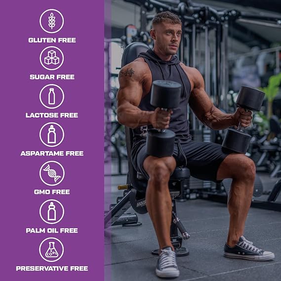 Scitec Nutrition EAA Xpress – Full Spectrum Essential Amino Acids – 3400mg BCAA, 7160mg EAA – Gluten-Free, Sugar-Free, Lactose-Free, 400 g, Peach Ice Tea