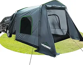 WildFinder Tenda SUV, barraca retangular de carro para 5 a 9 pessoas, à prova d'água e à prova de vento para acampamento de carro, barracas de acampamento grandes com bolsa de armazenamento, SUV, Van