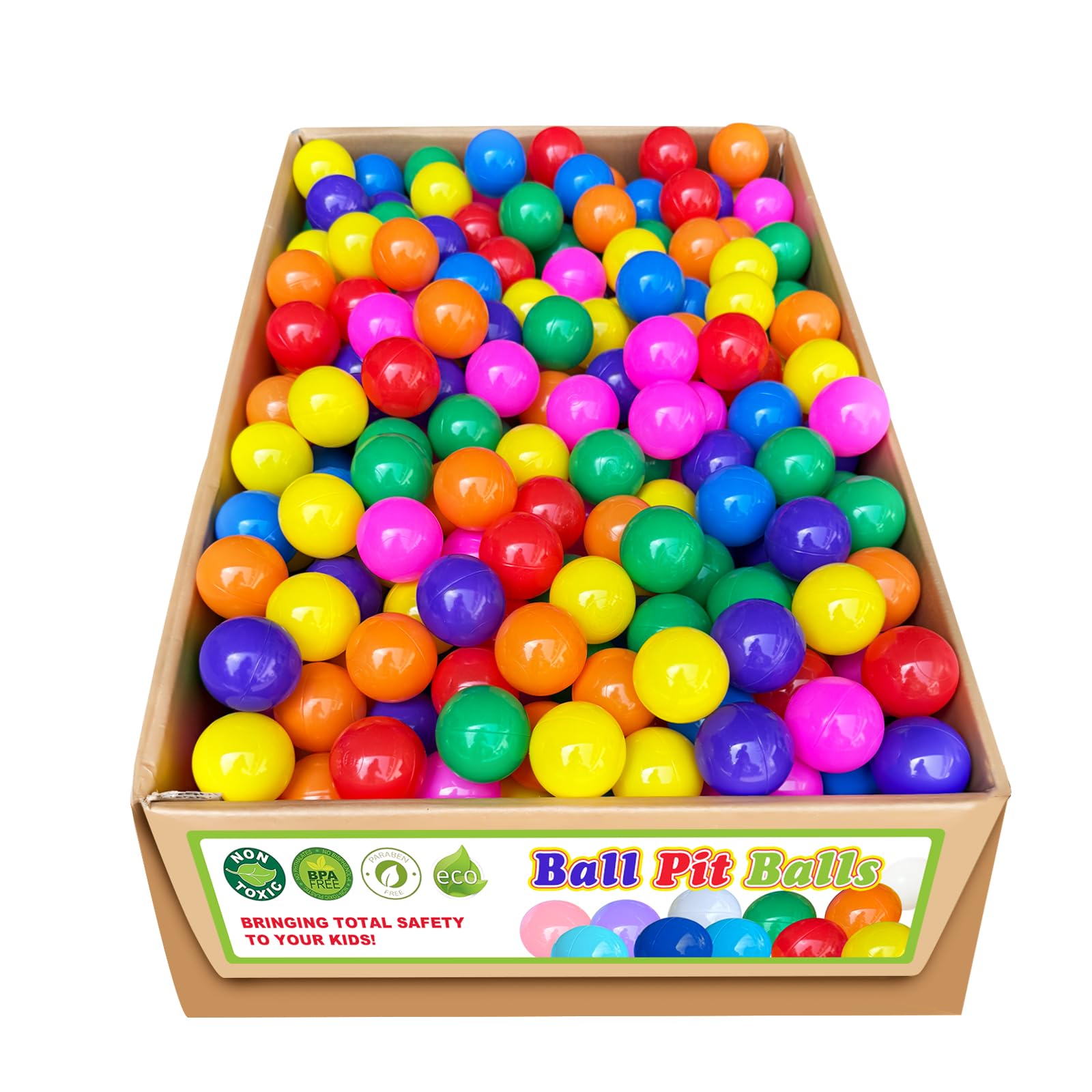Ball Pit Balls 200/500/1000 Count Plastic Play Pit Balls for Baby Ball Pit,BPA Free Colorful Ball Pool Balls