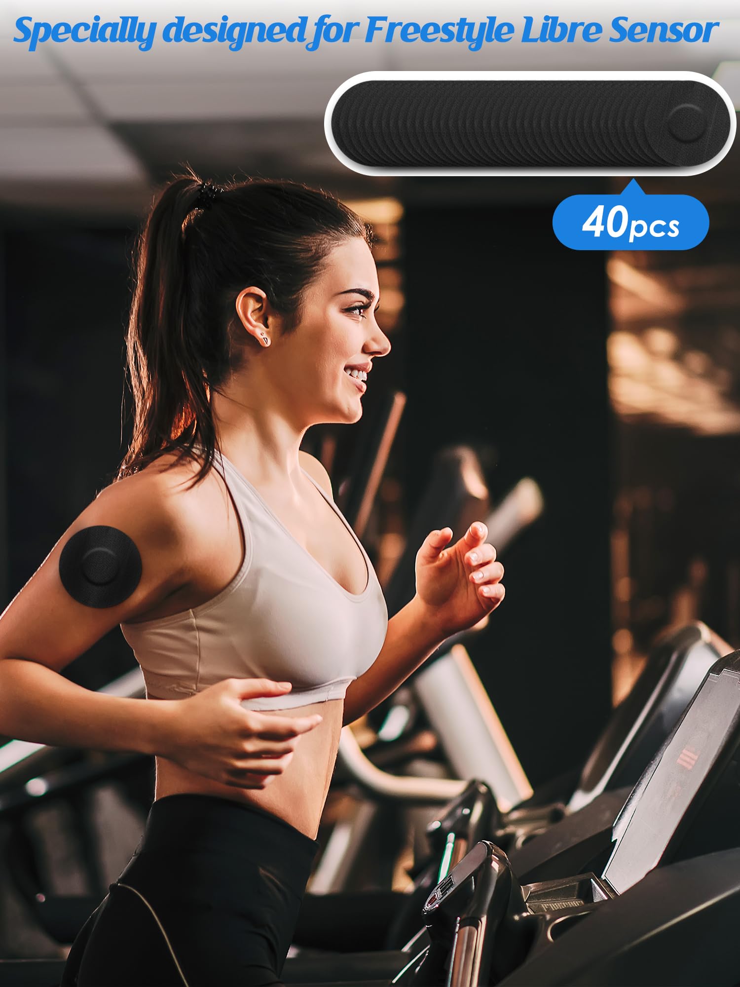 40 sztuk plastrów Freestyle Libre 2, darmowa łatka do mocowania czujnika freestyle, 2, samoprzylepny opatrunek na Freestyle Libre 2 i 1, ochrona z czujnikiem Freestyle, 2 wodoodporne marki YOUSHARES,